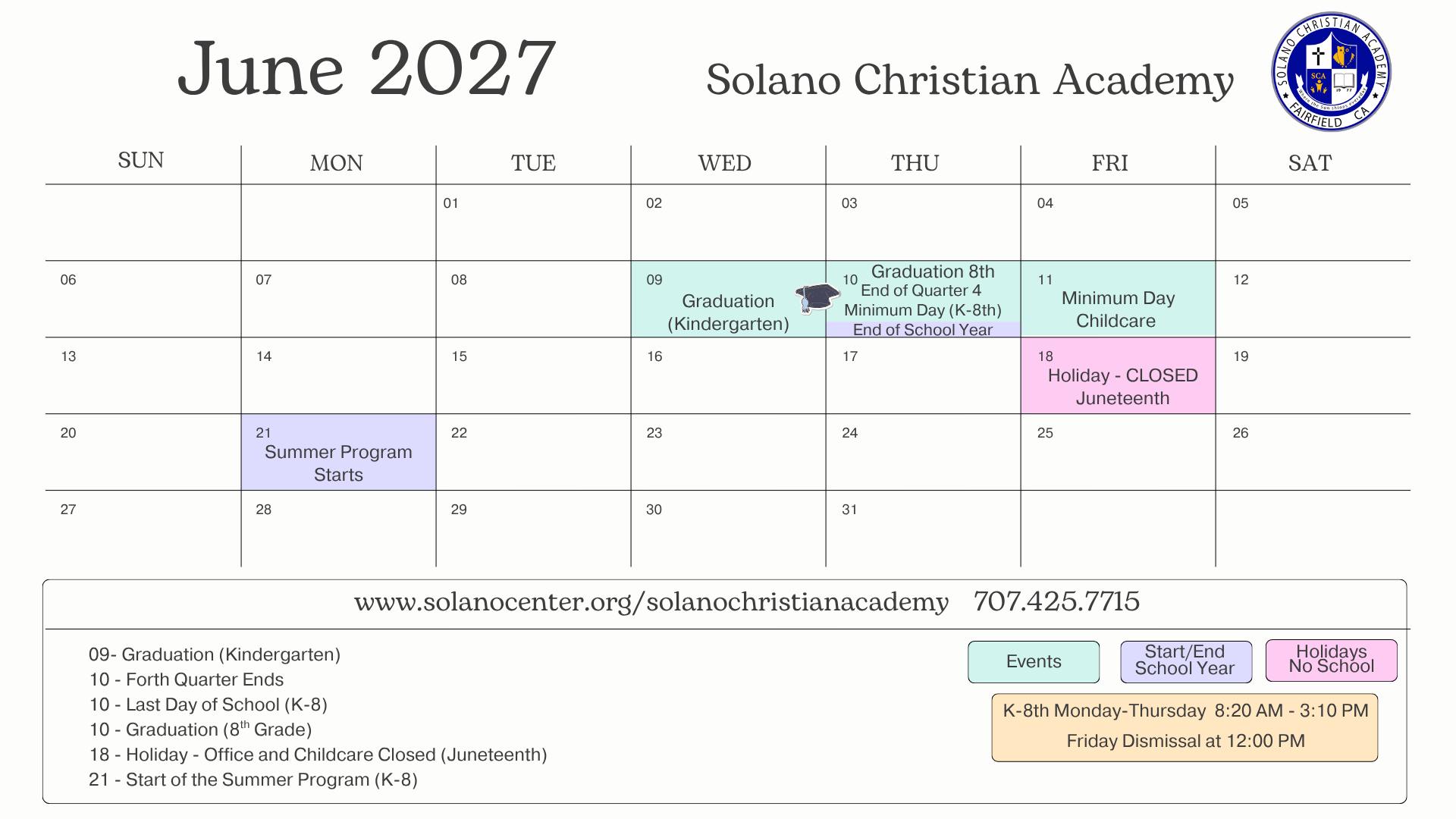 image of June 2027 calendar