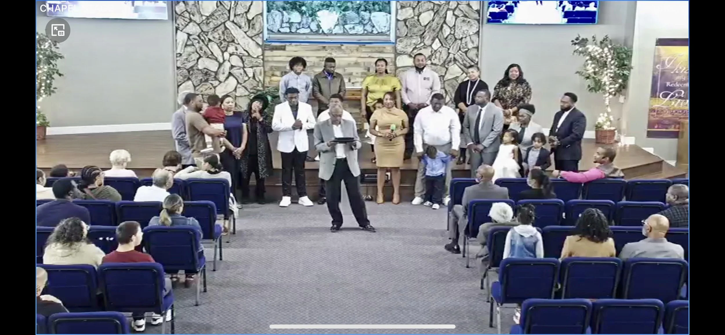 Dedication event in the auditorium