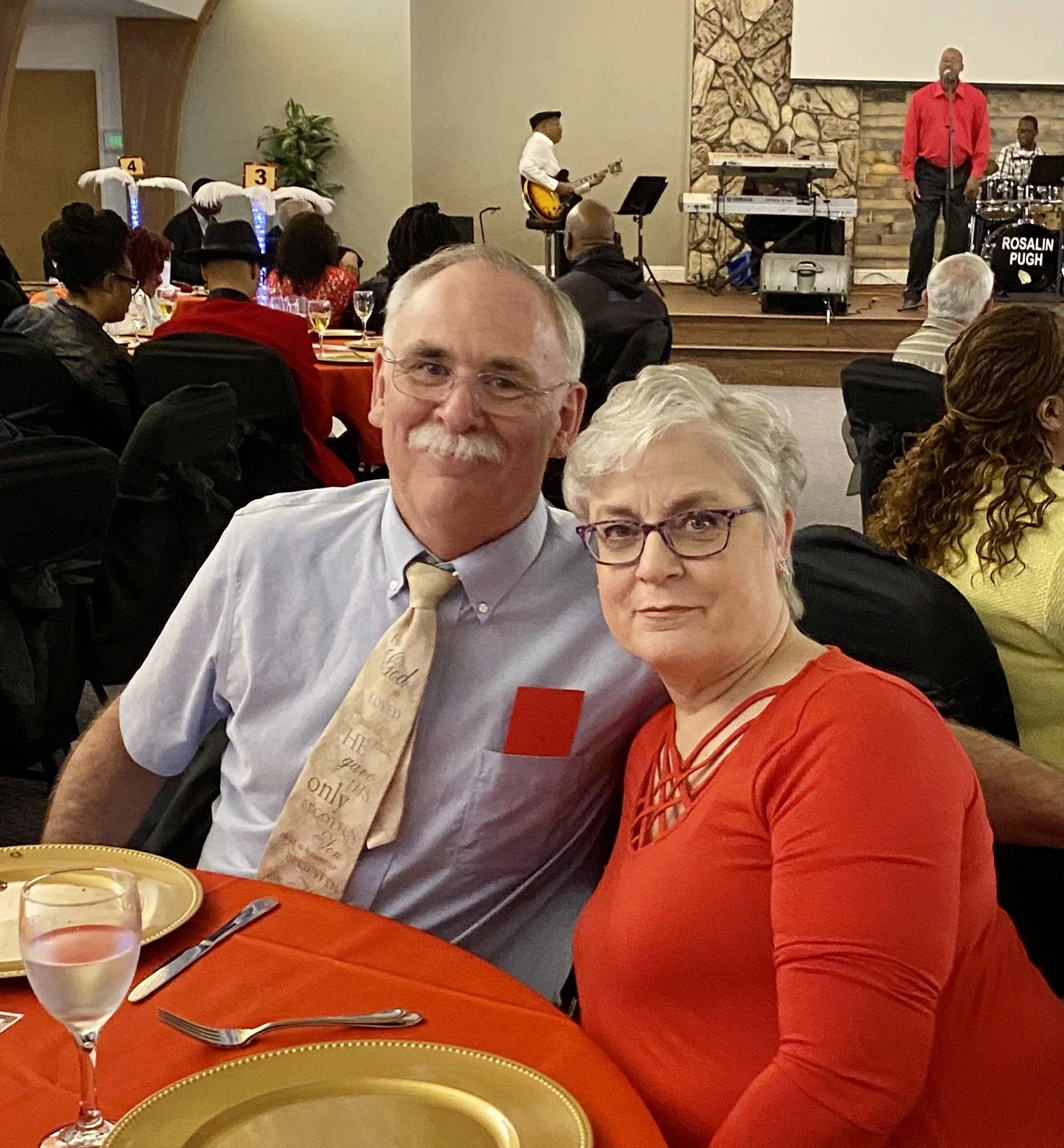 Couple enjoying event in the auditorium