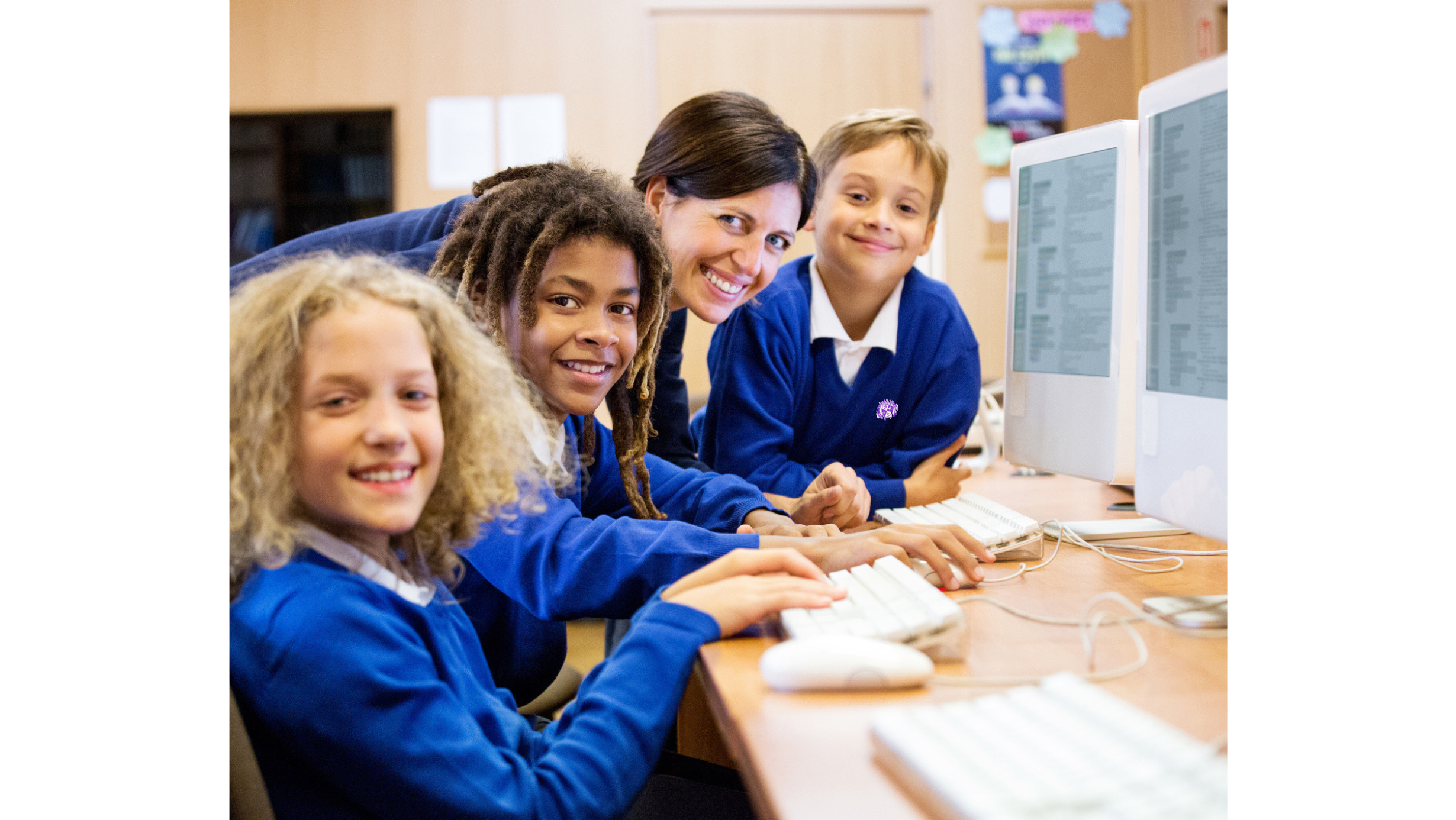 Students with their teacher