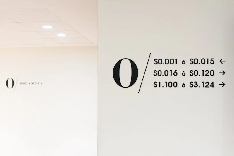 Signalétique, l'Oréal DOSI, Clichy 2014