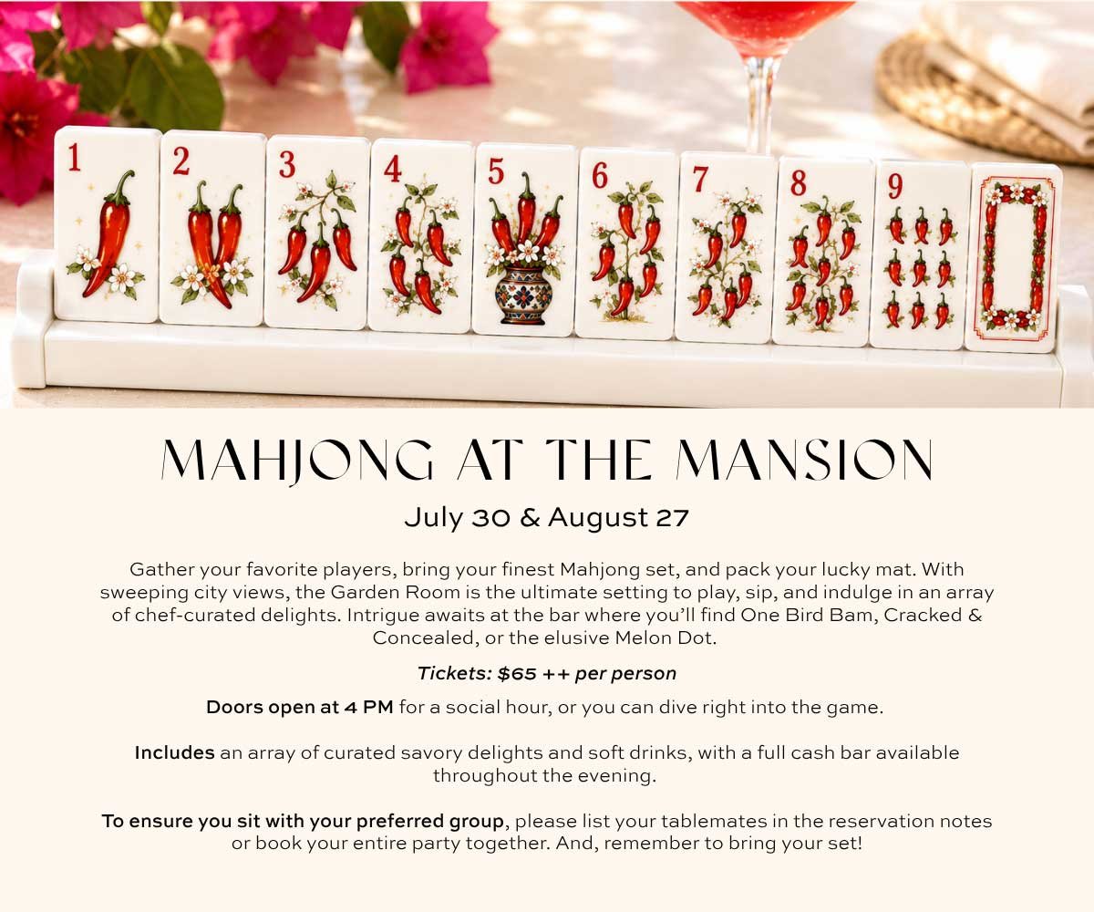 Mahjong at the Mansion invitation