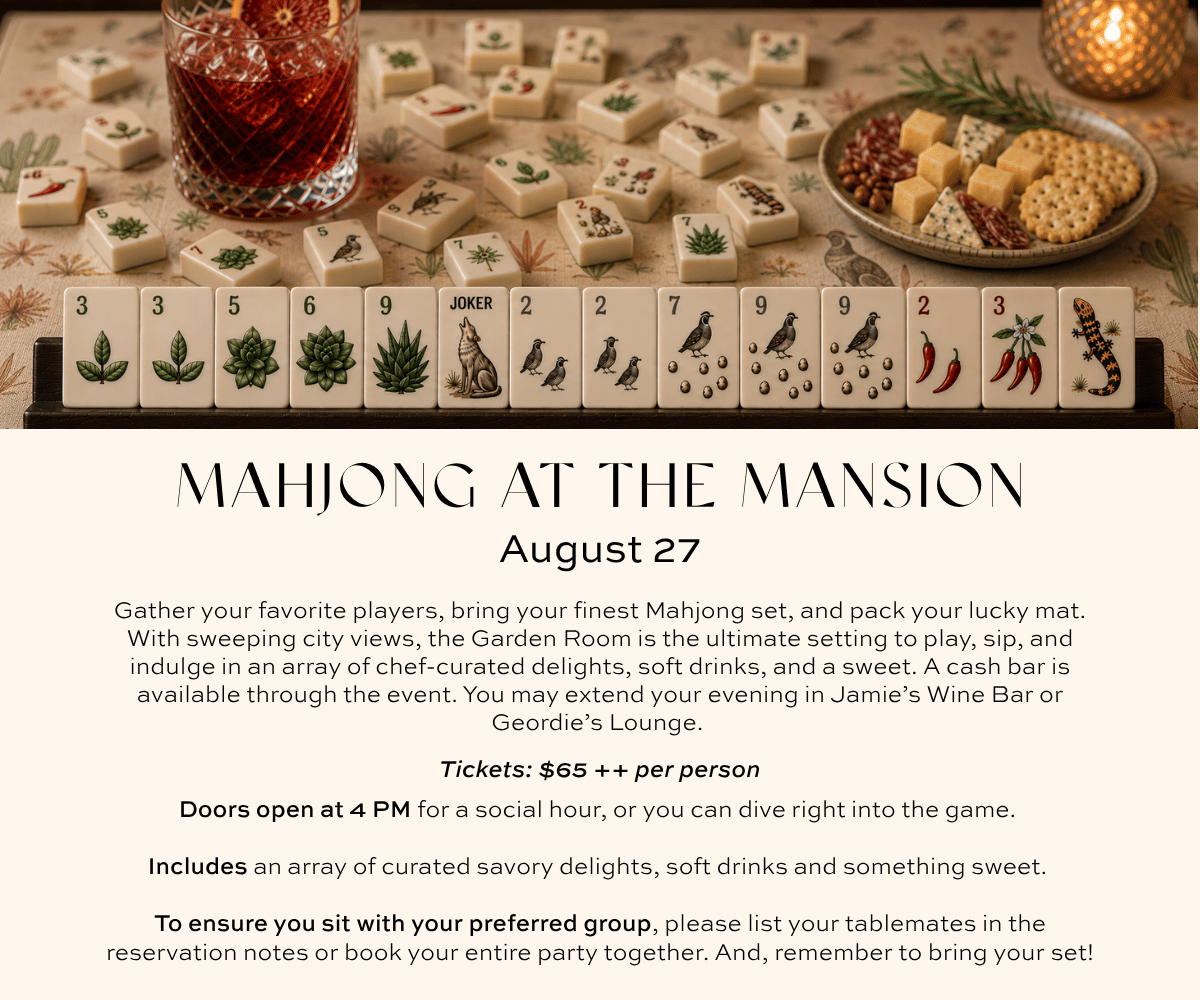 Mahjong at Wrigley Mansion