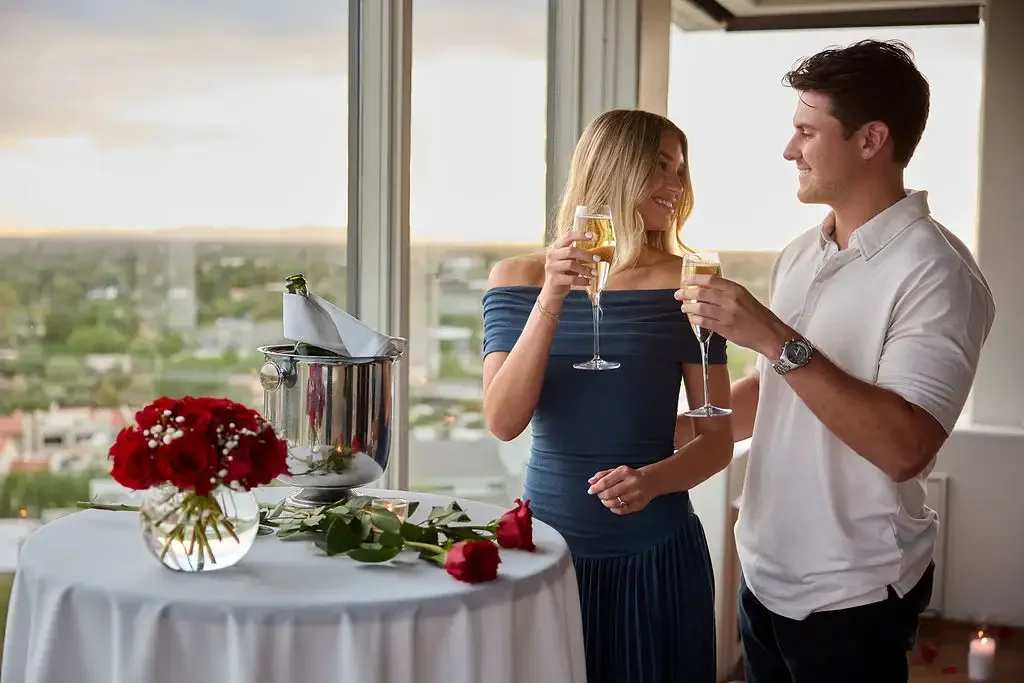 Cheers to another beautiful marriage proposal at Wrigley Mansion