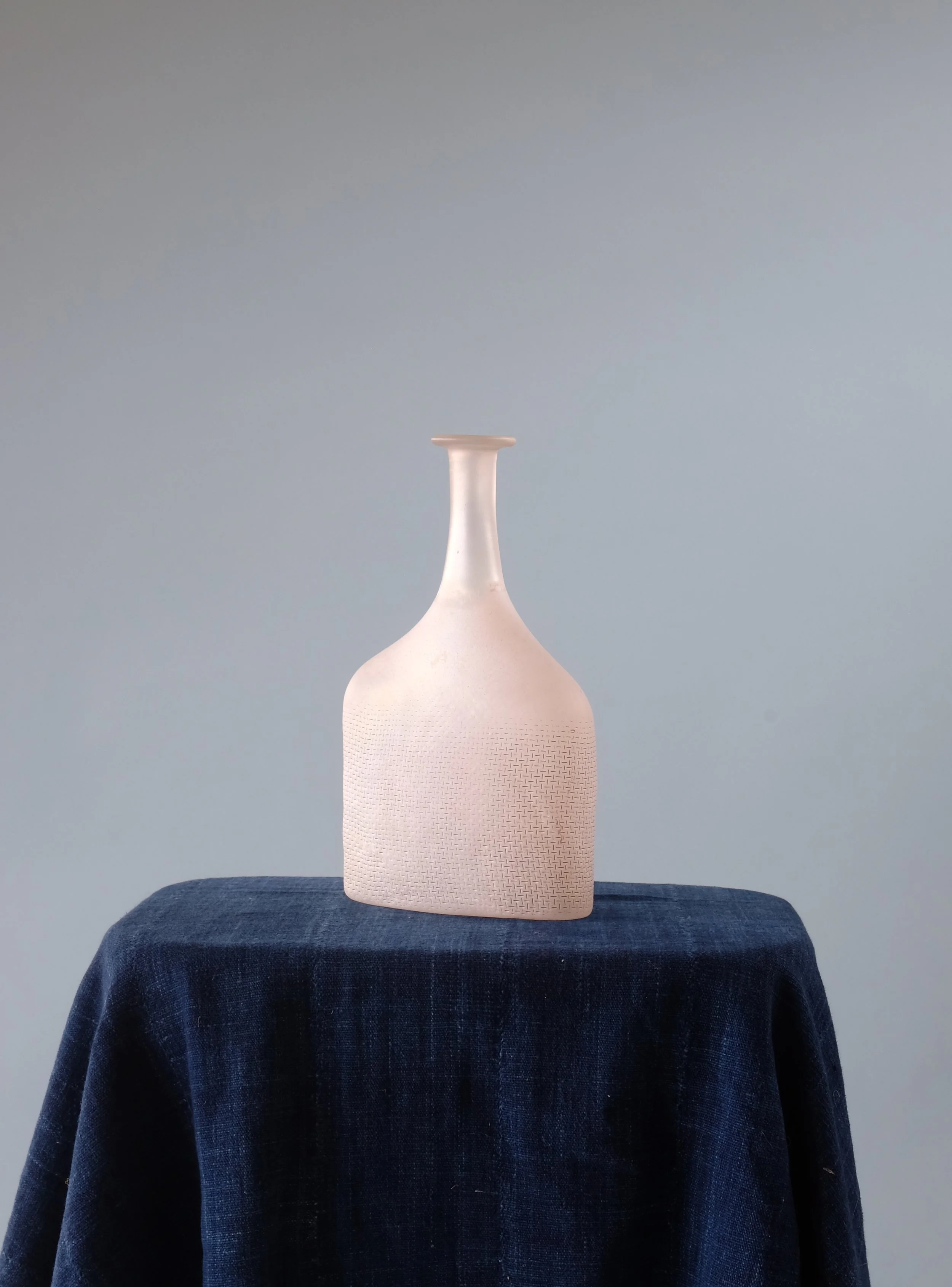 Bertel Vallien for Kosta Boda Glass Bottle