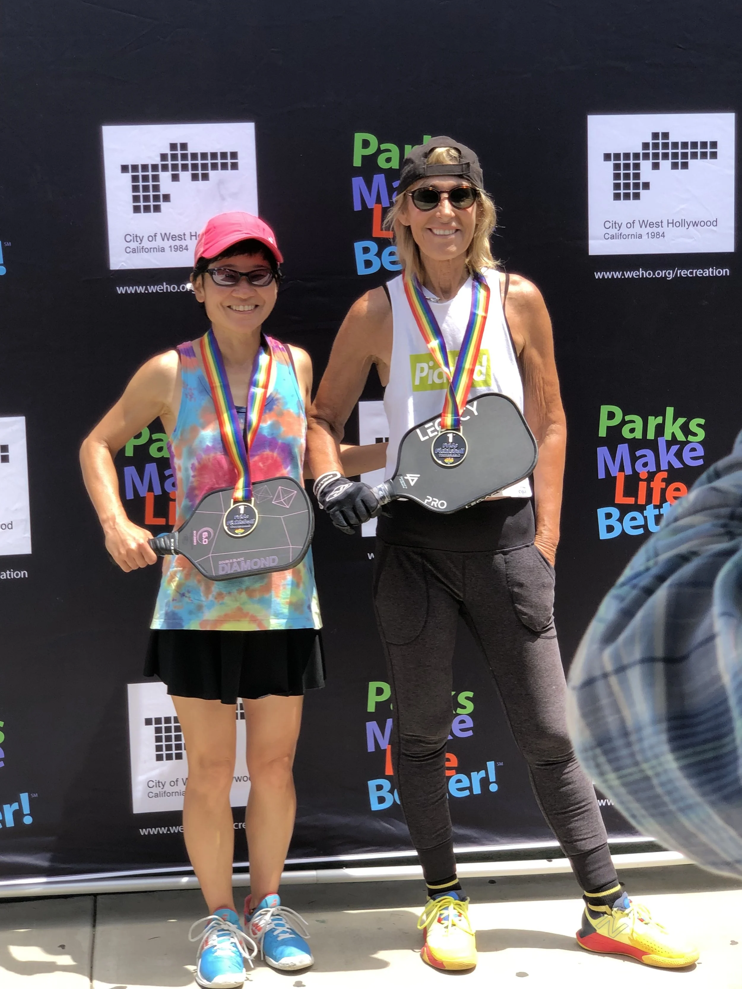 Tracy & Gail at WEHO Pride Tourney