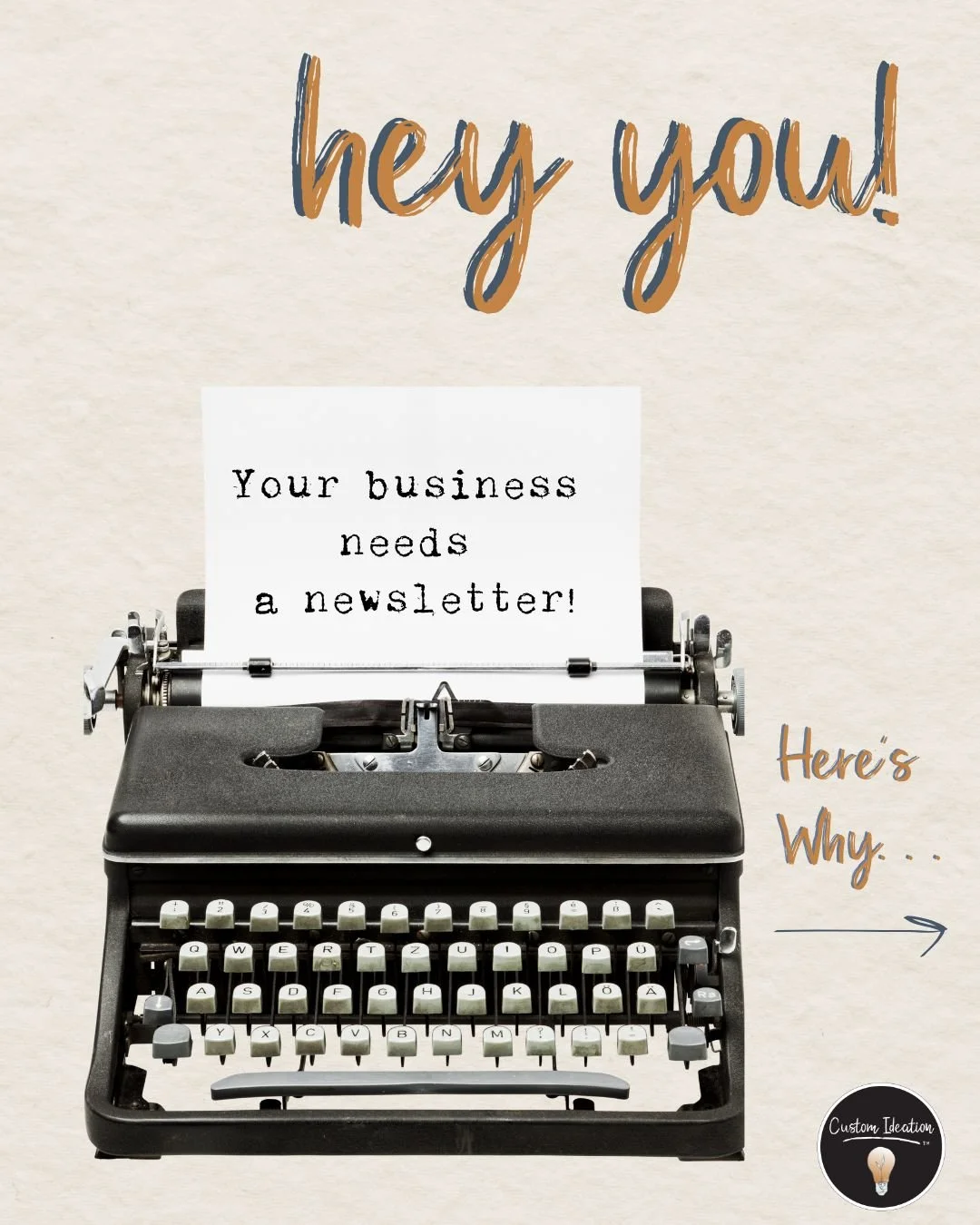 Newsletters might just be the most underrated marketing tool out there! 🔨

Here&rsquo;s why every small business should have one:
1️⃣ Retention &amp; Loyalty &rarr; Keeping customers is cheaper than finding new ones. In fact, just a 5% bump in reten