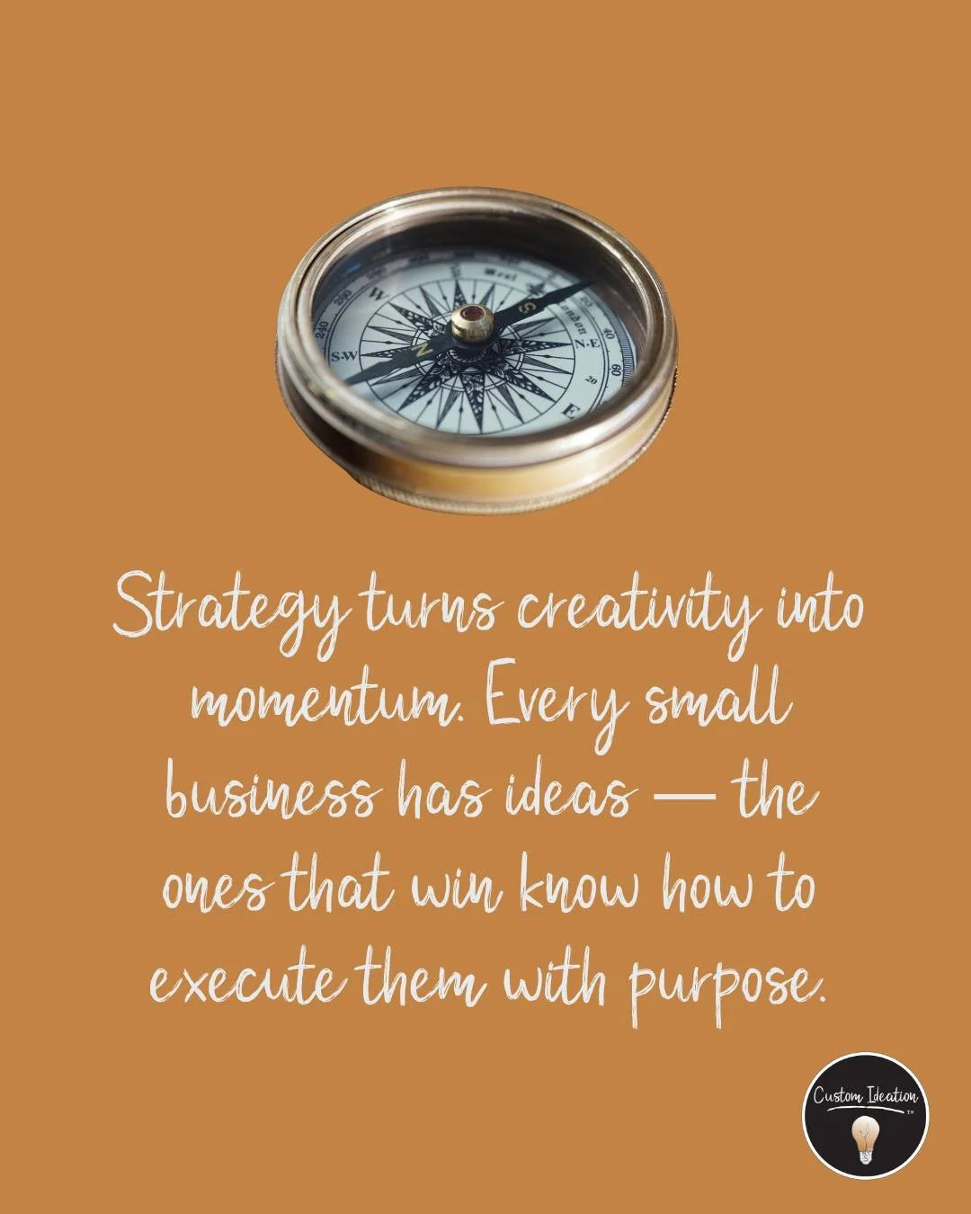 Strategy is what gives your creativity direction. 🧭✨

Every small business has ideas- the ones that thrive know how to execute them with purpose!💡

#CustomIdeation #SmallBusinessStrategy #EntrepreneurMindset #StrategicGrowth #BuildWithPurpose