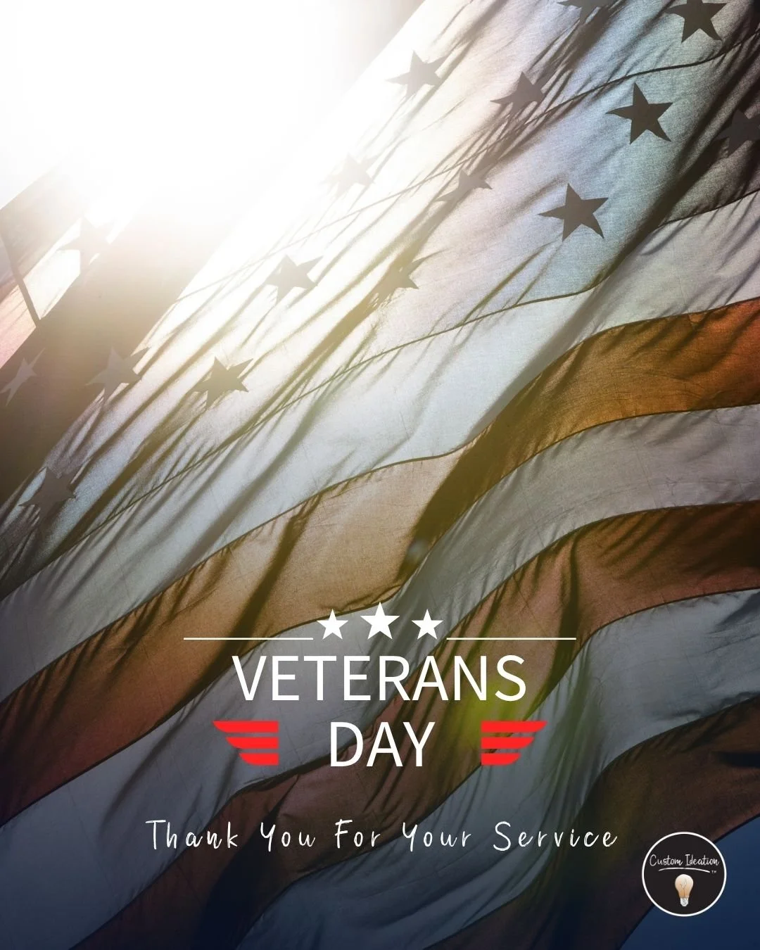 Today we honor the brave minds and hearts who served. 🙏

To our veterans&mdash;and the families who stand behind them&mdash;thank you for your courage, sacrifice, and unwavering commitment. From all of us at Custom Ideation, we&rsquo;re able to drea