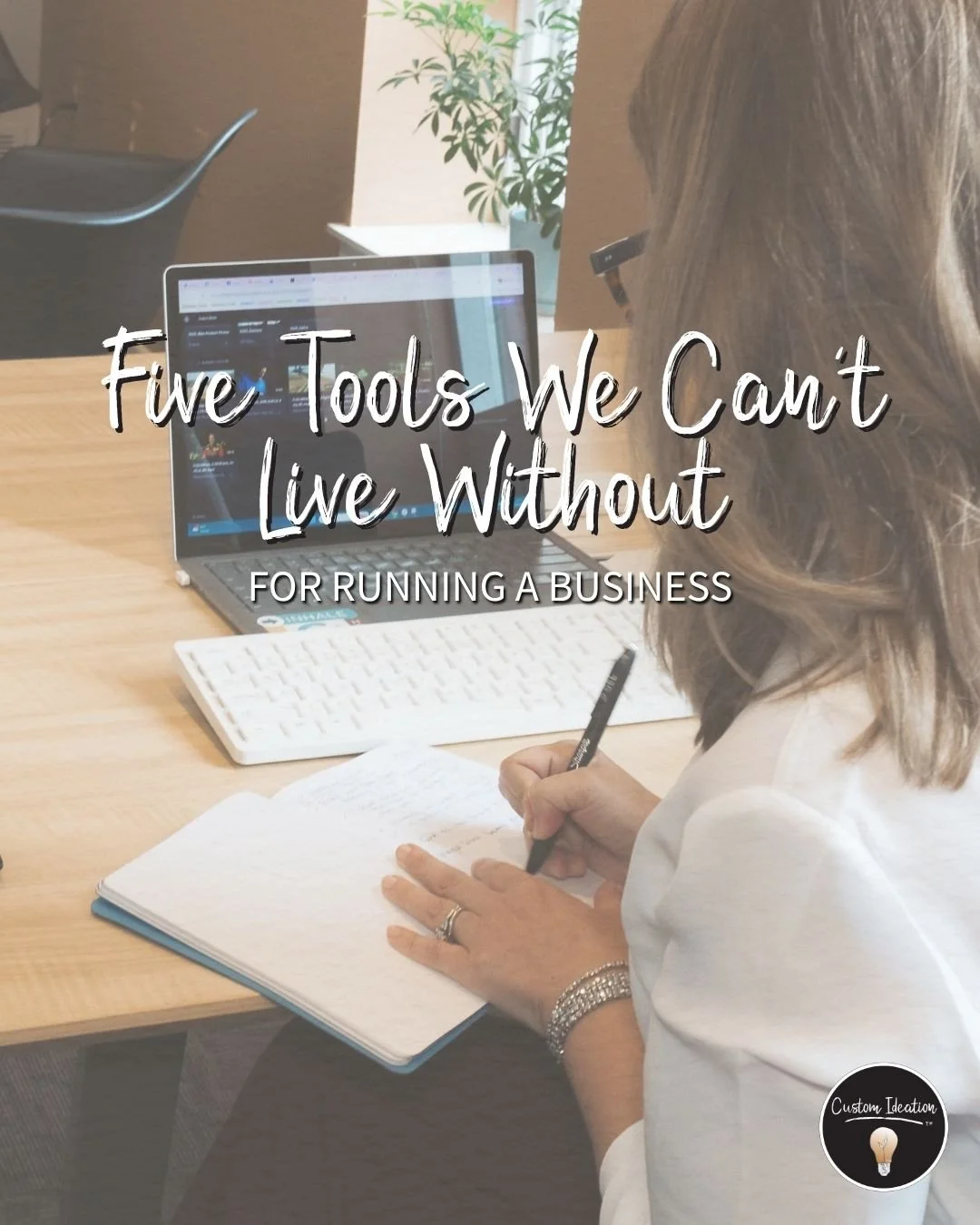 We get asked constantly what tools we use to run Custom Ideation &mdash; so here it is, no gatekeeping! 👇

These 5 tools keep our business organized, our clients happy, and our content moving. The right tools don't replace strategy. But they sure ma