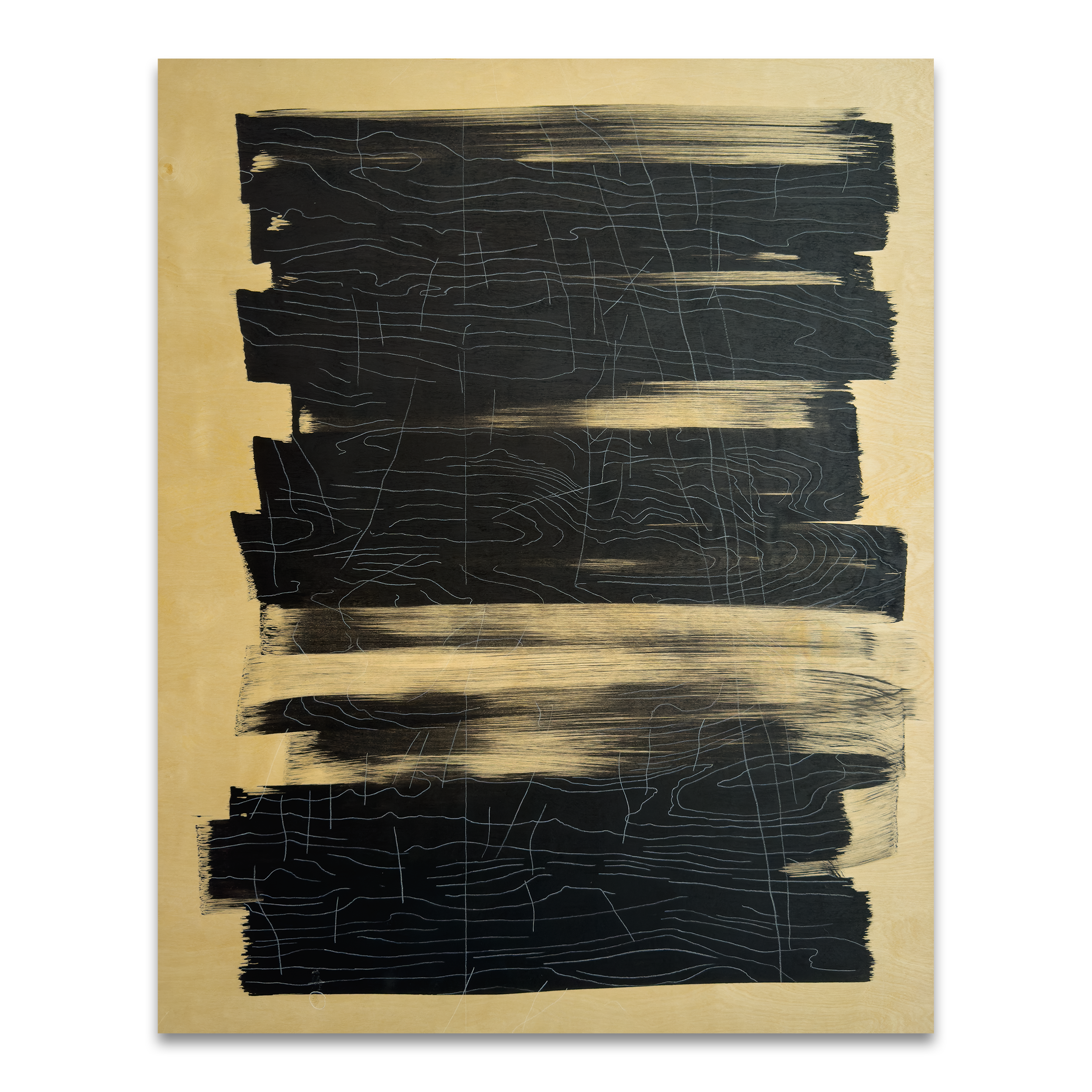 pencil & ink on wood | 30v24in