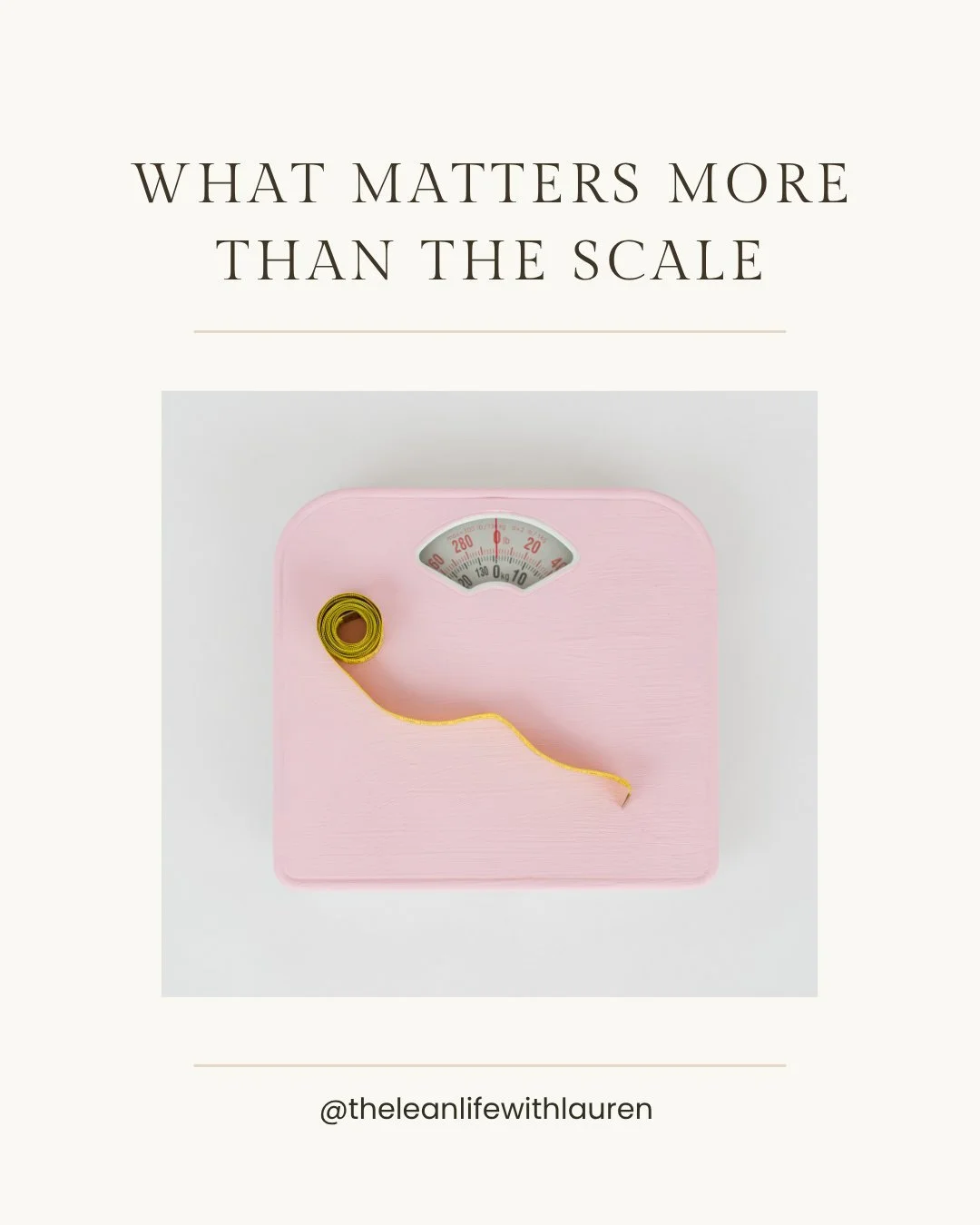 The scale only tells you one thing&hellip; your weight.

It tells you nothing about your health, your strength, or how you actually feel in your body. We need to stop letting it define our worth. 

What we really care about is body composition.

&rar
