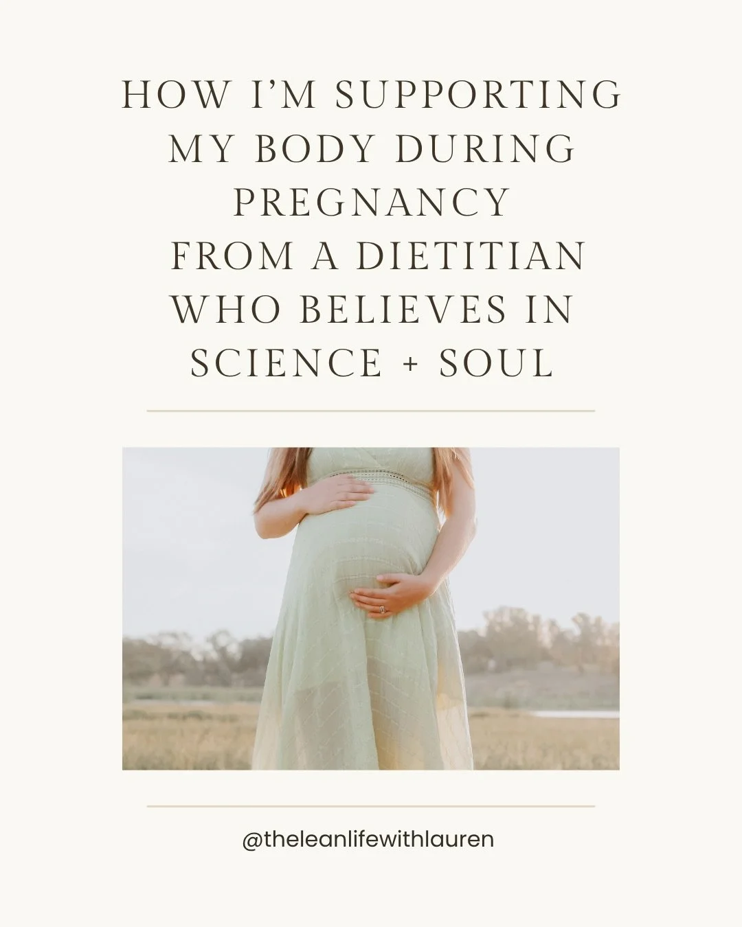 How I&rsquo;m supporting myself through pregnancy

Not perfectly
not all at once
just intentionally

As a dietitian, it&rsquo;s easy to feel like I should be doing everything &ldquo;right&rdquo;

But the biggest shift for me has been letting that go
