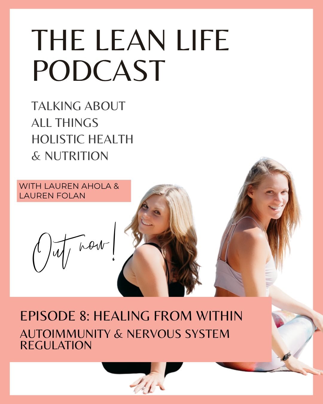 NEW PODCAST EPISODE ✨

This conversation is such a special one.

In this episode of The Lean Life Podcast, I sit down with my best friend, Lauren Folan, to talk about autoimmunity, type 1.5 diabetes, blood sugar balance, nervous system healing, and t