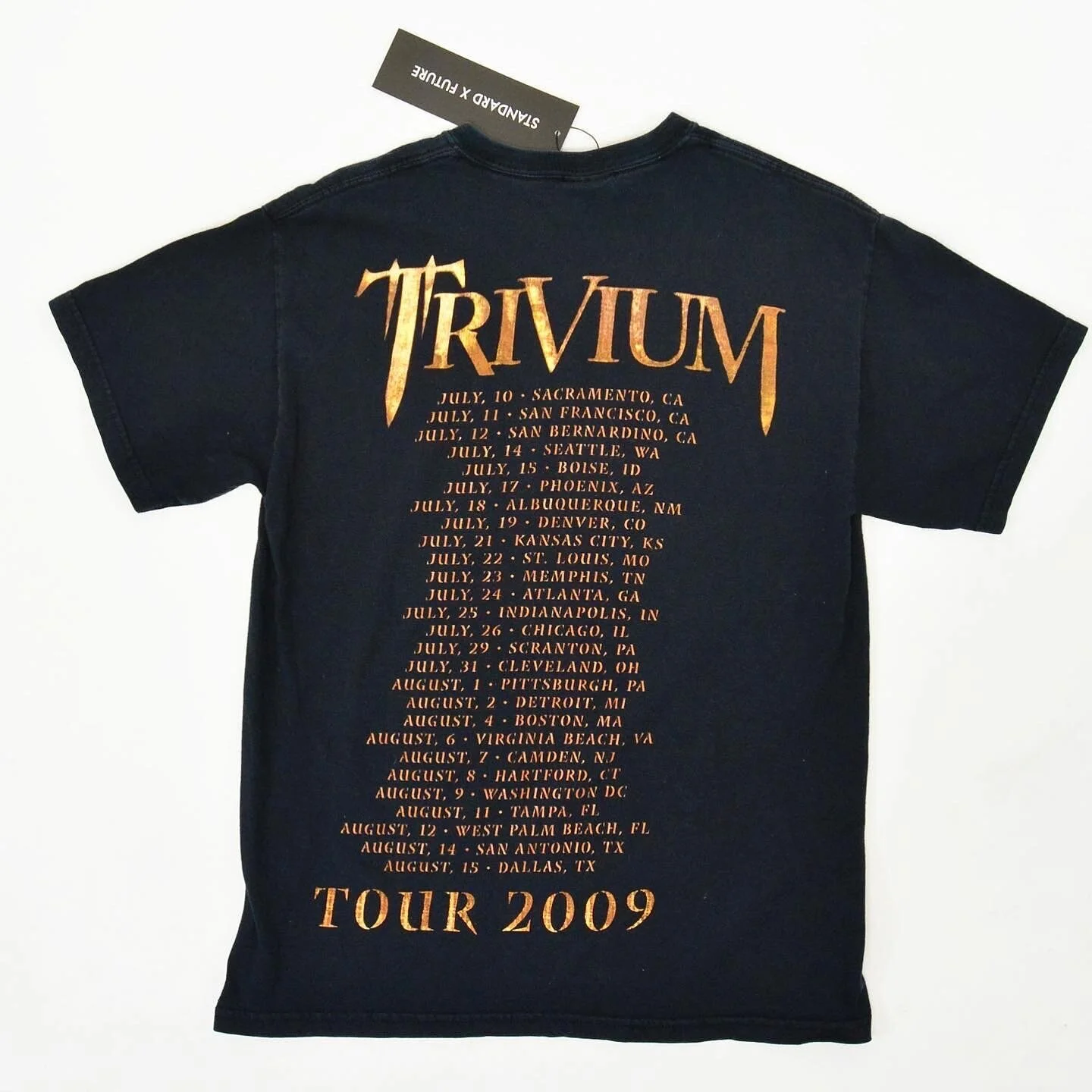 Vintage Trivium Tour Shirt 2009 (Size Medium) — STANDARD X FUTURE