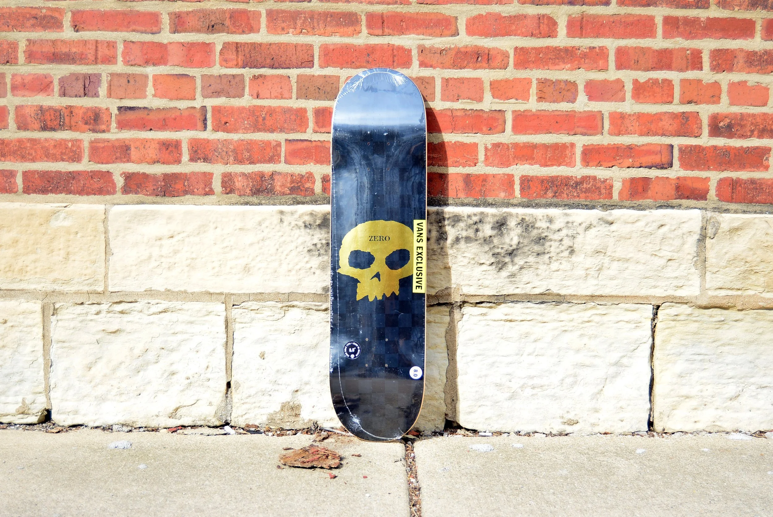 ZERO SKATEBOARDS X VANS EXCLUSIVE 'GOLD SKULL' DECK