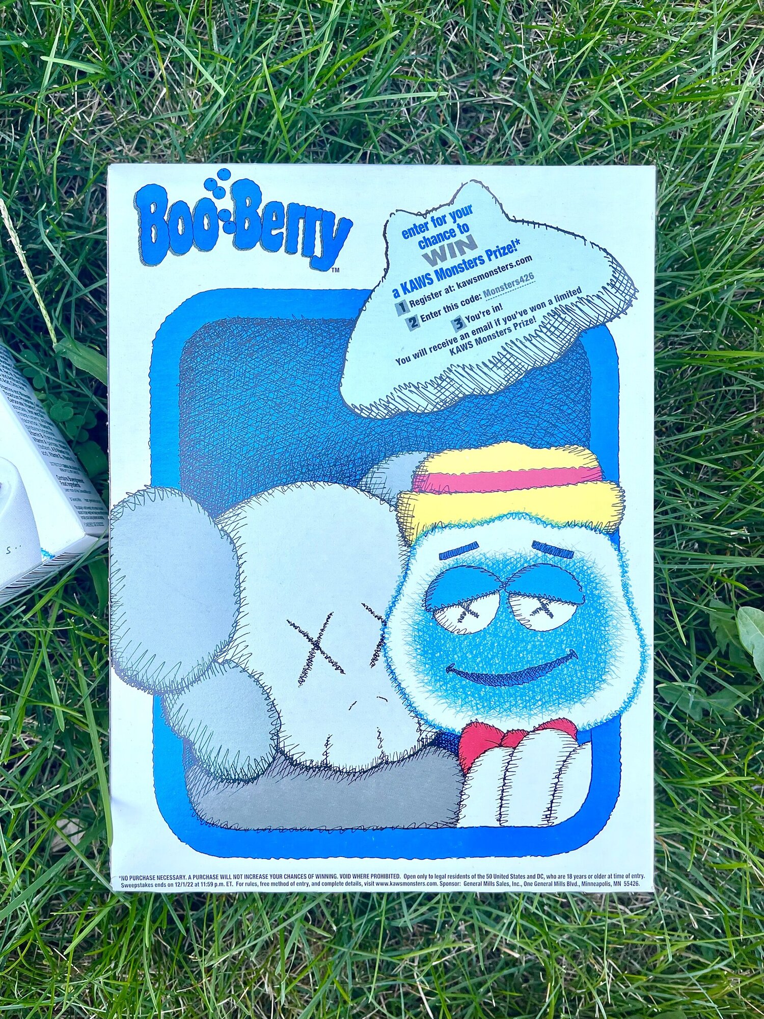 KAWS X MONSTERS Cereal 'Boo Berry' — STANDARD X FUTURE KAWS X MONSTERS Cereal 'Boo Berry' — STANDARD X FUTURE