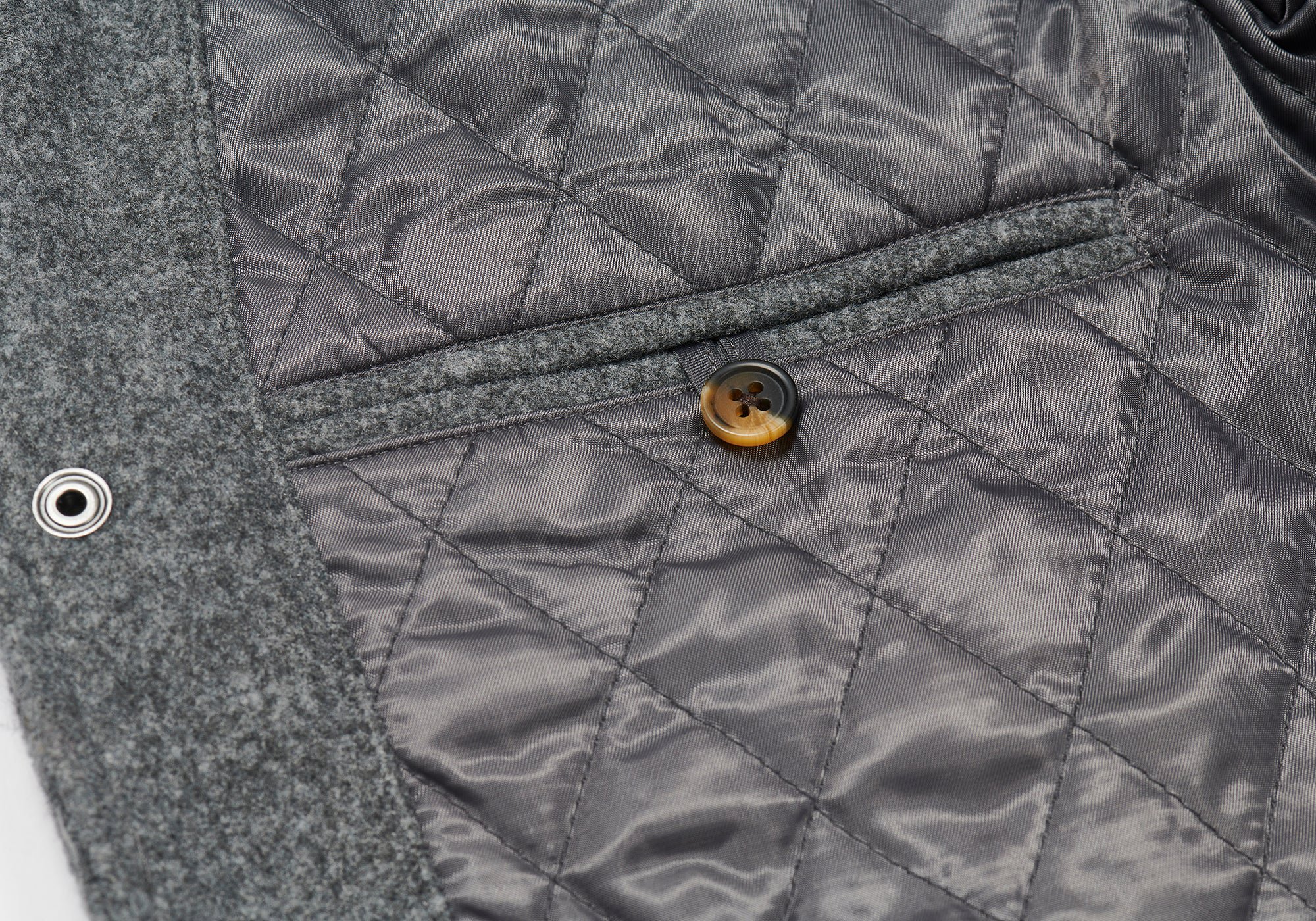 PALACE GAP VARSITY JACKET GREY — STANDARD X FUTURE