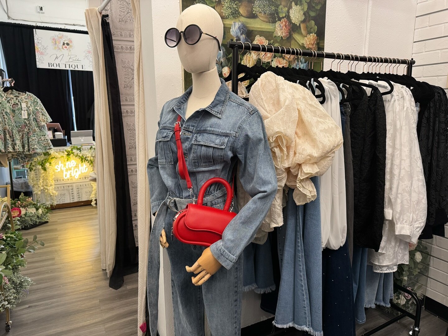 The jumpsuit for all of your comfy, casual and effortlessly put together #sunday moments 🕶️🖤😎

Currently at the shop. 
This version runs small-large. 
We have a 2nd version that is similar that runs xl-3x. #sizediversity 

#denim #supportsmallbusi