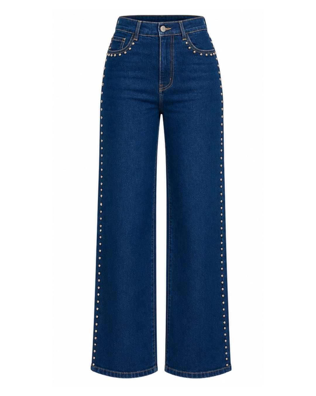 The Ren Studded Wide Leg Jeans
