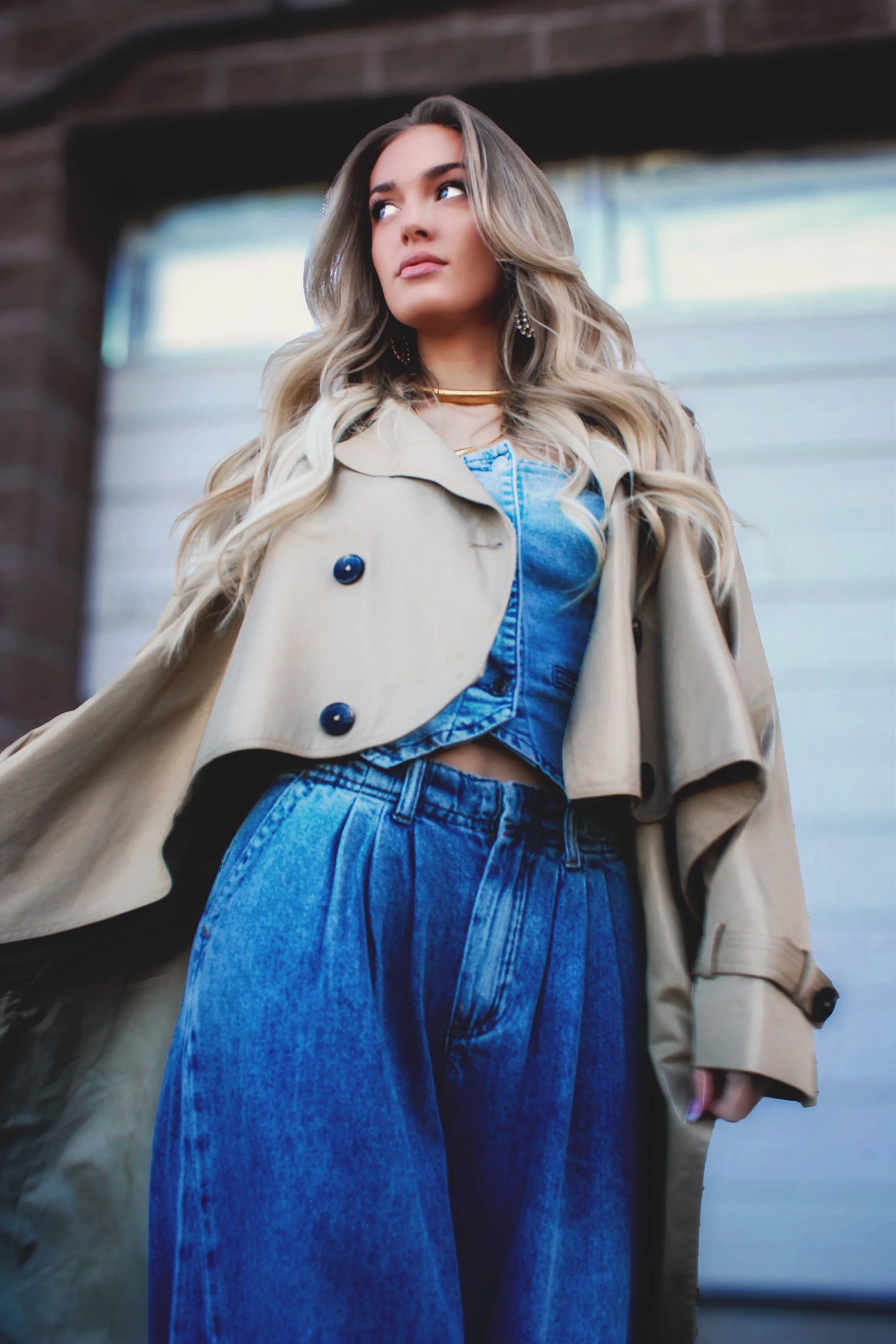 The Bianca Cropped Trench Coat