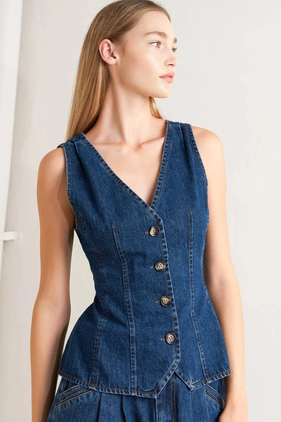 The Mireia Denim Vest