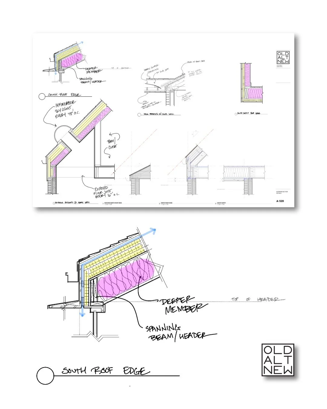 Working through roof edge details.
Project: Park Hill Pop Top