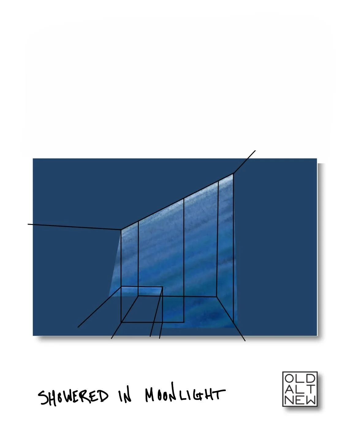 Shower skylight at night.
Project: Congress Park Rear Addition + Garage