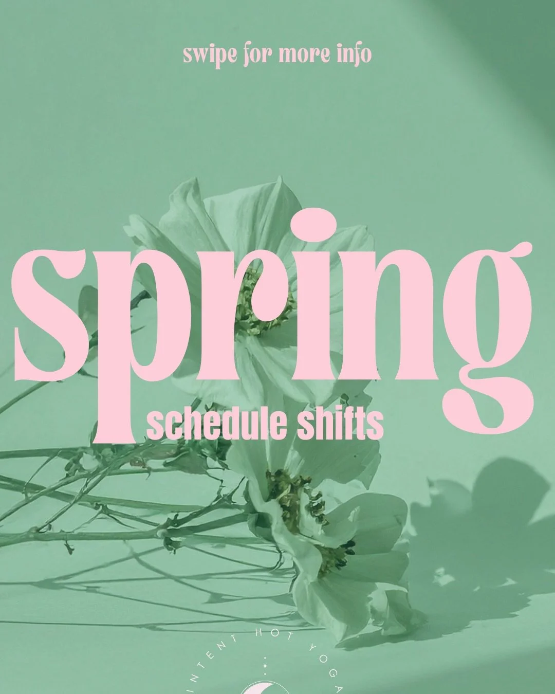 Happy spring intent fam! 🌸

As we welcome in more daylight, shake off the (metaphorical) weight of winter &amp; create new rituals, intent is here as a space to move, release, feel, ground and honor yourself exactly as you are. 

Coming up in April,