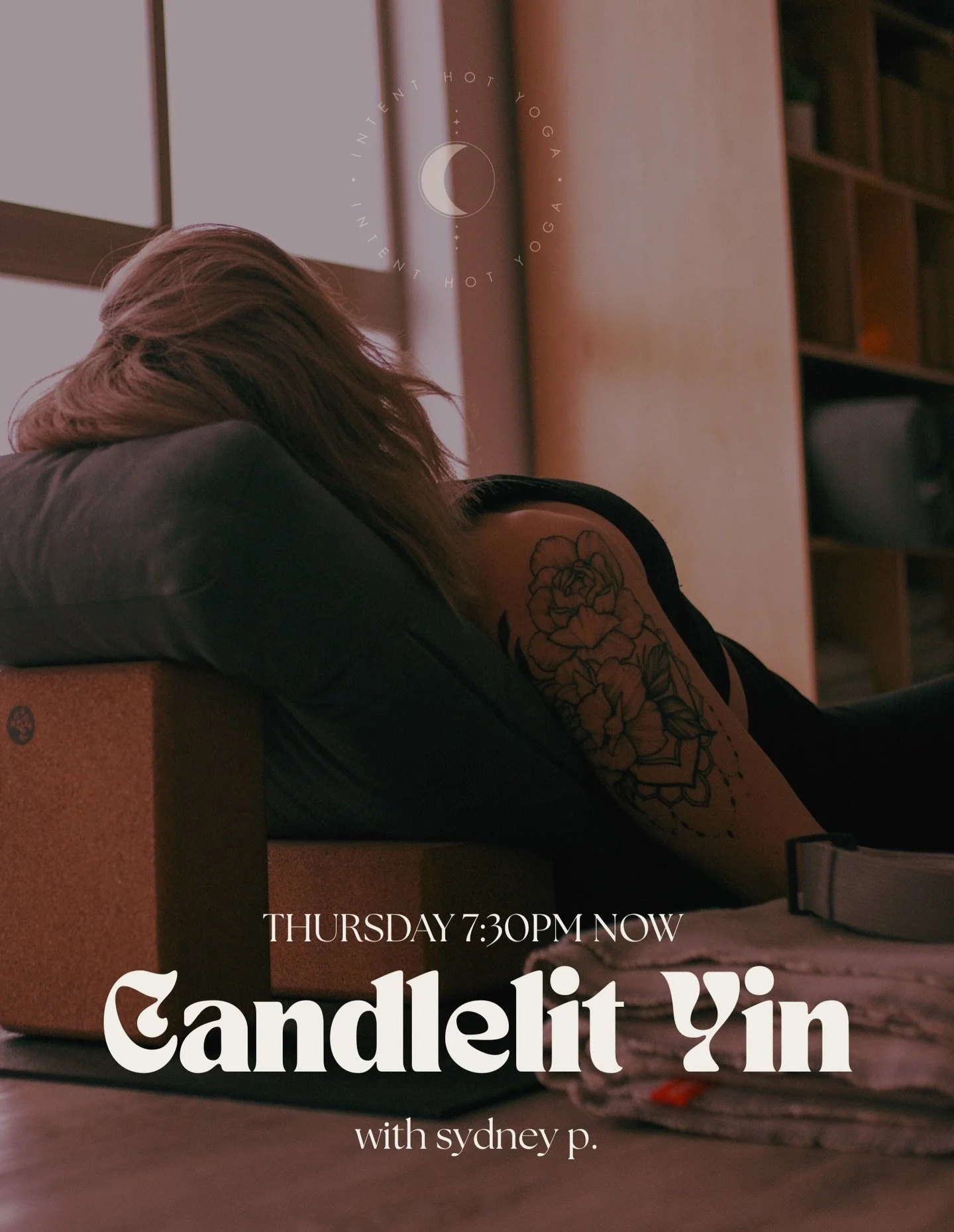 Hi friends. We had a little schedule shift... excited to share Thursday 7:30pm is now Candlelit Yin (with a little nature-inspired twist 🌿). Read more below from @sundogyogaa. 

Join Sydney on Thursday evenings for a one hour replenishing Yin practi