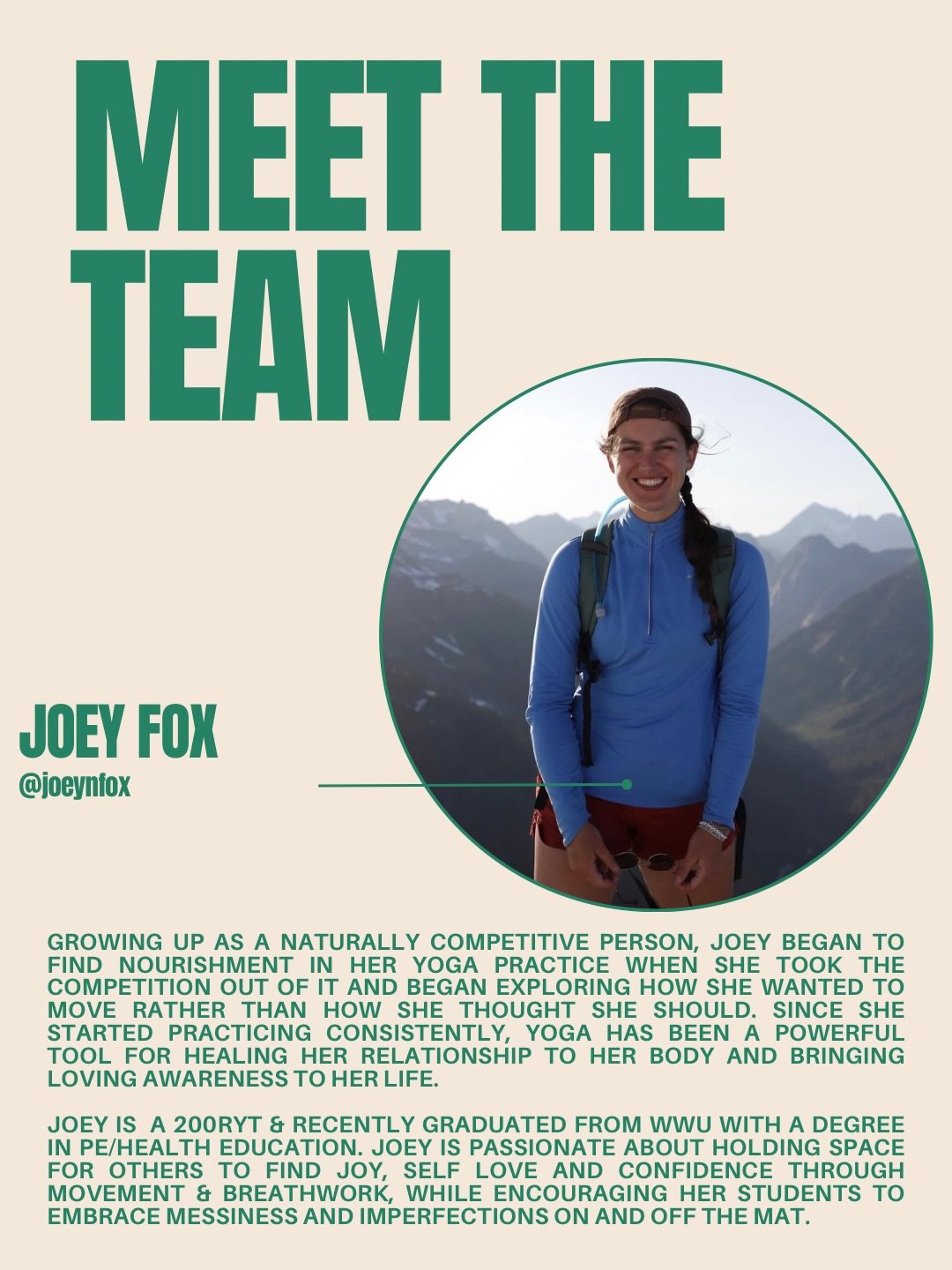 Intent fam, we are so excited to announce we have a familiar  face back on the schedule! Joey first joined our team in 2024 and took a little break this summer after graduating from WWU with a degree in PE/Health Education (congrats! we are so proud 