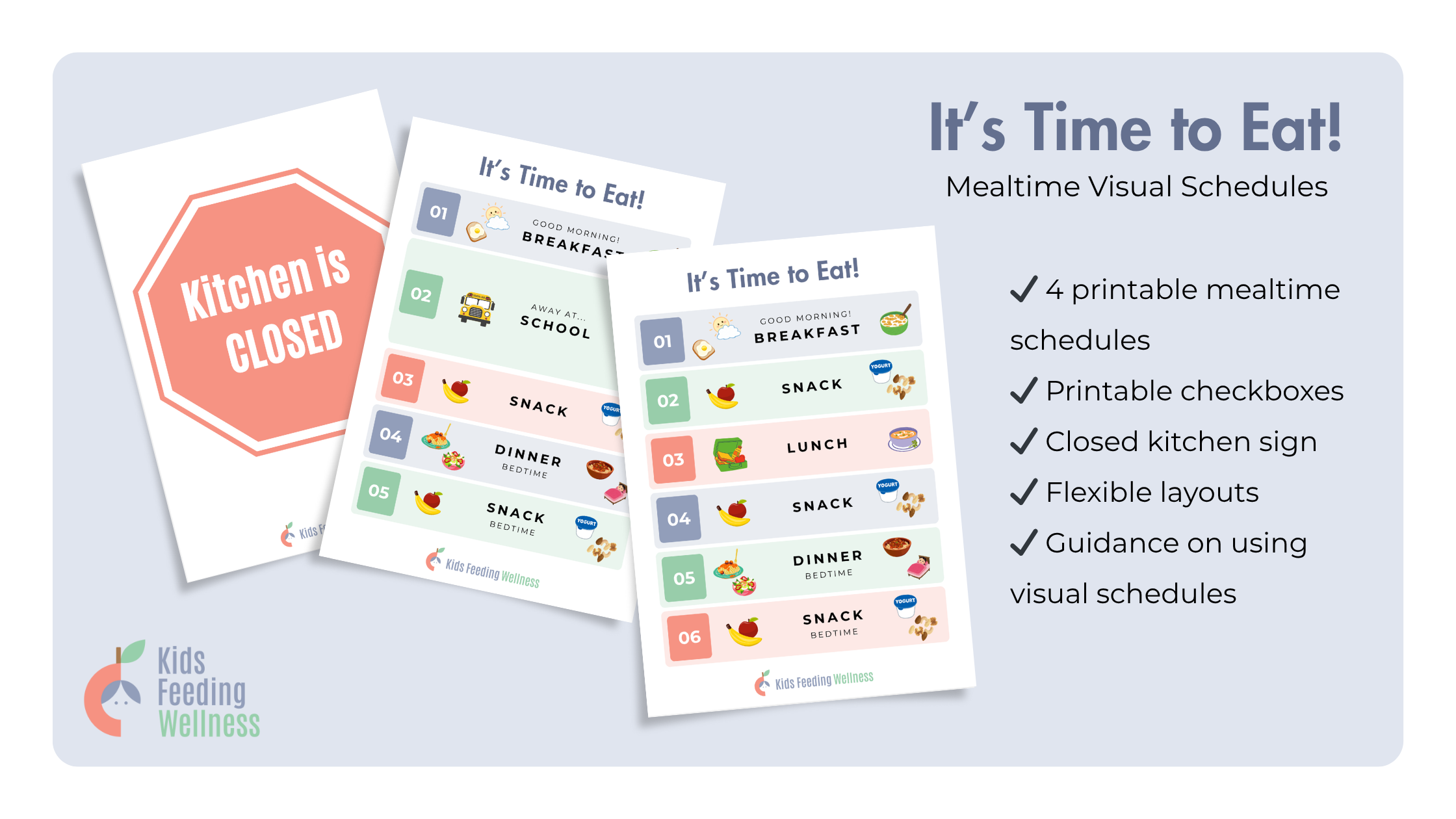 Dinner Time Routine Kids’ Mealtime Schedules & Routines | Free Download — Kids Feeding Wellness