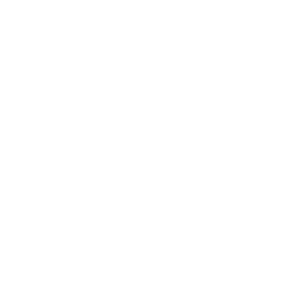 White silhouette of a five-petaled flower on a black background.