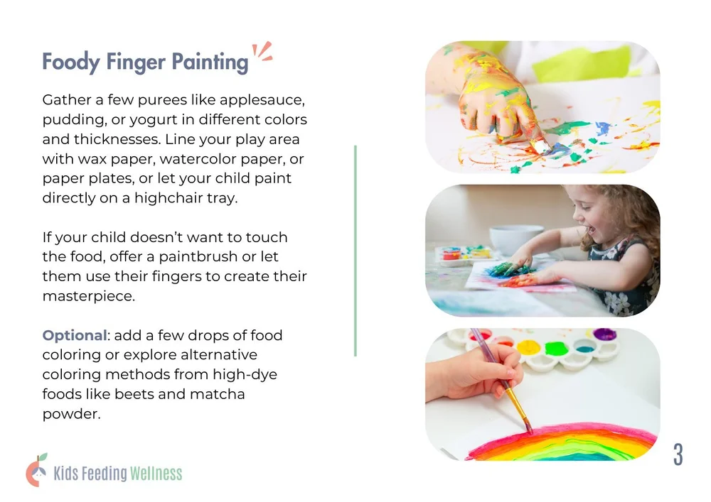 Guide page: Foody Finger Painting