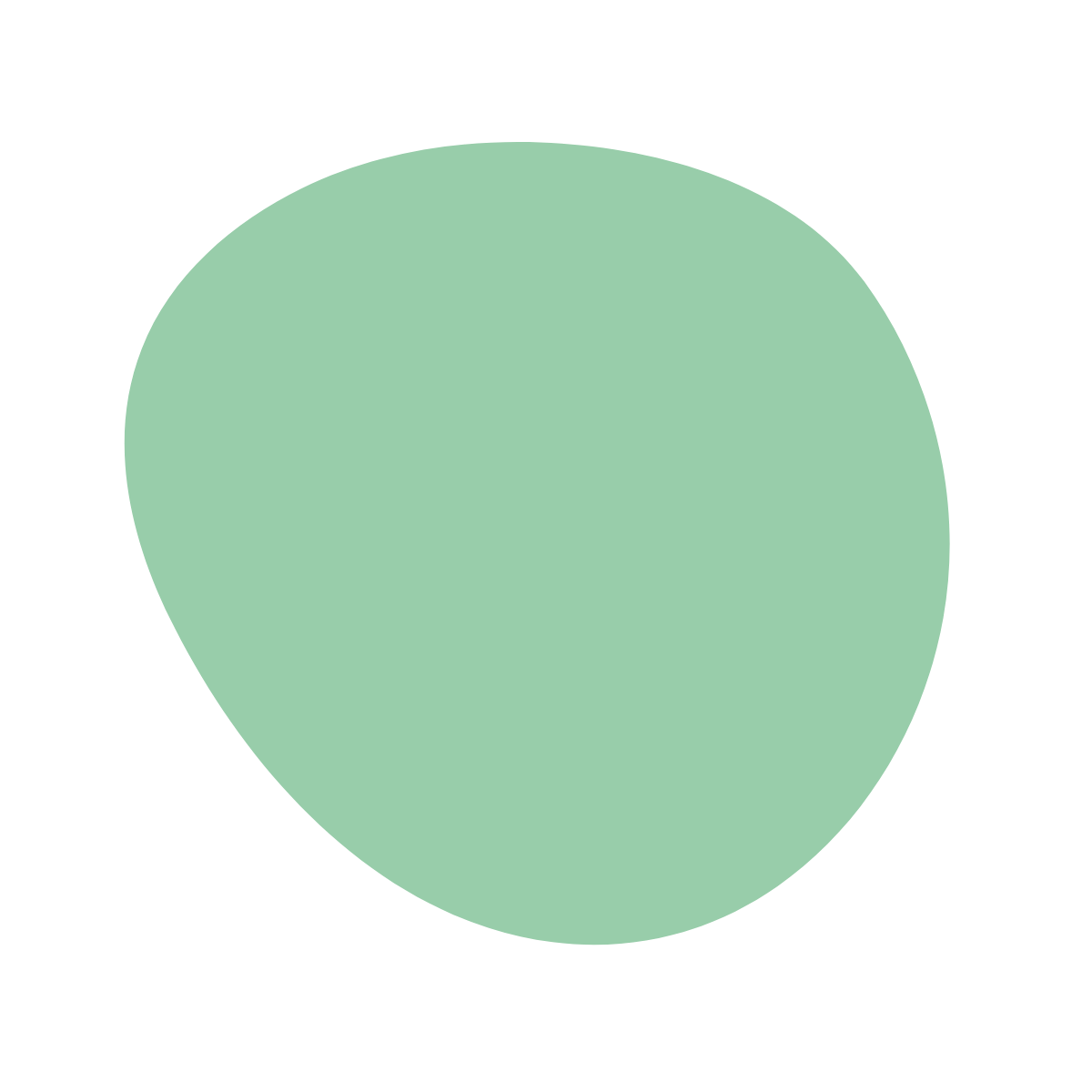 A pie chart with a single large green section dominating the circle.
