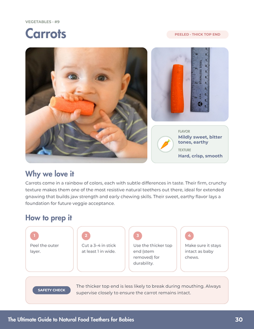 Carrot teether page
