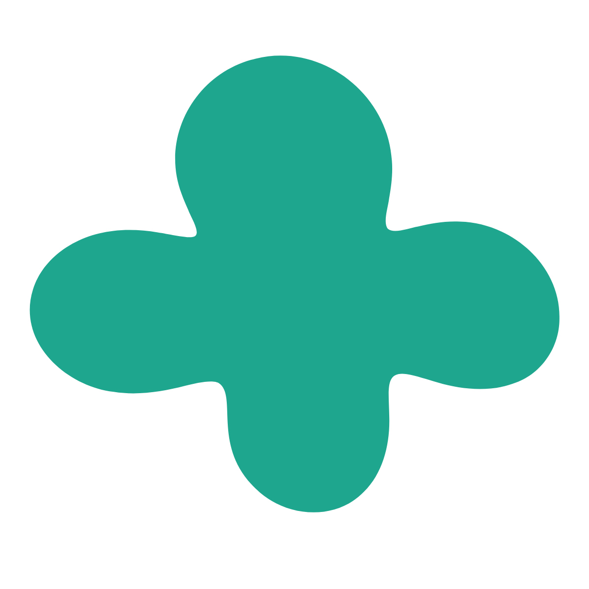 Silhouette of a person with three arms, rendered in teal color.