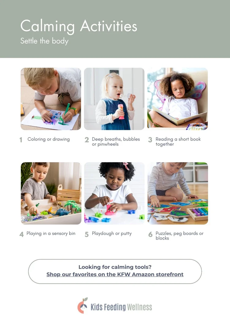 Guide page: Calming Activities