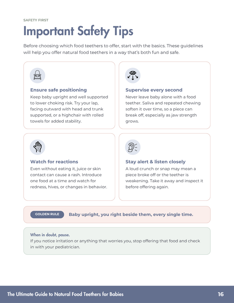 Important safety tips page