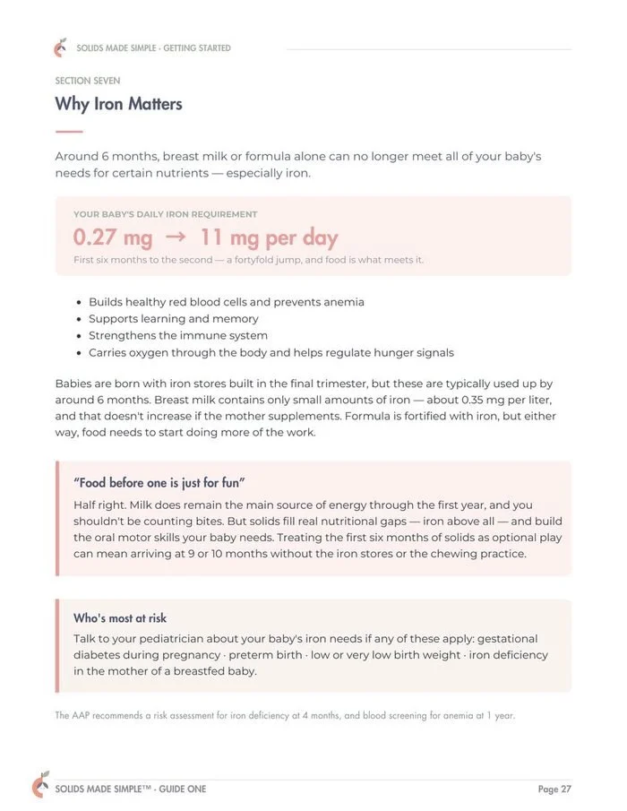 Why iron matters page