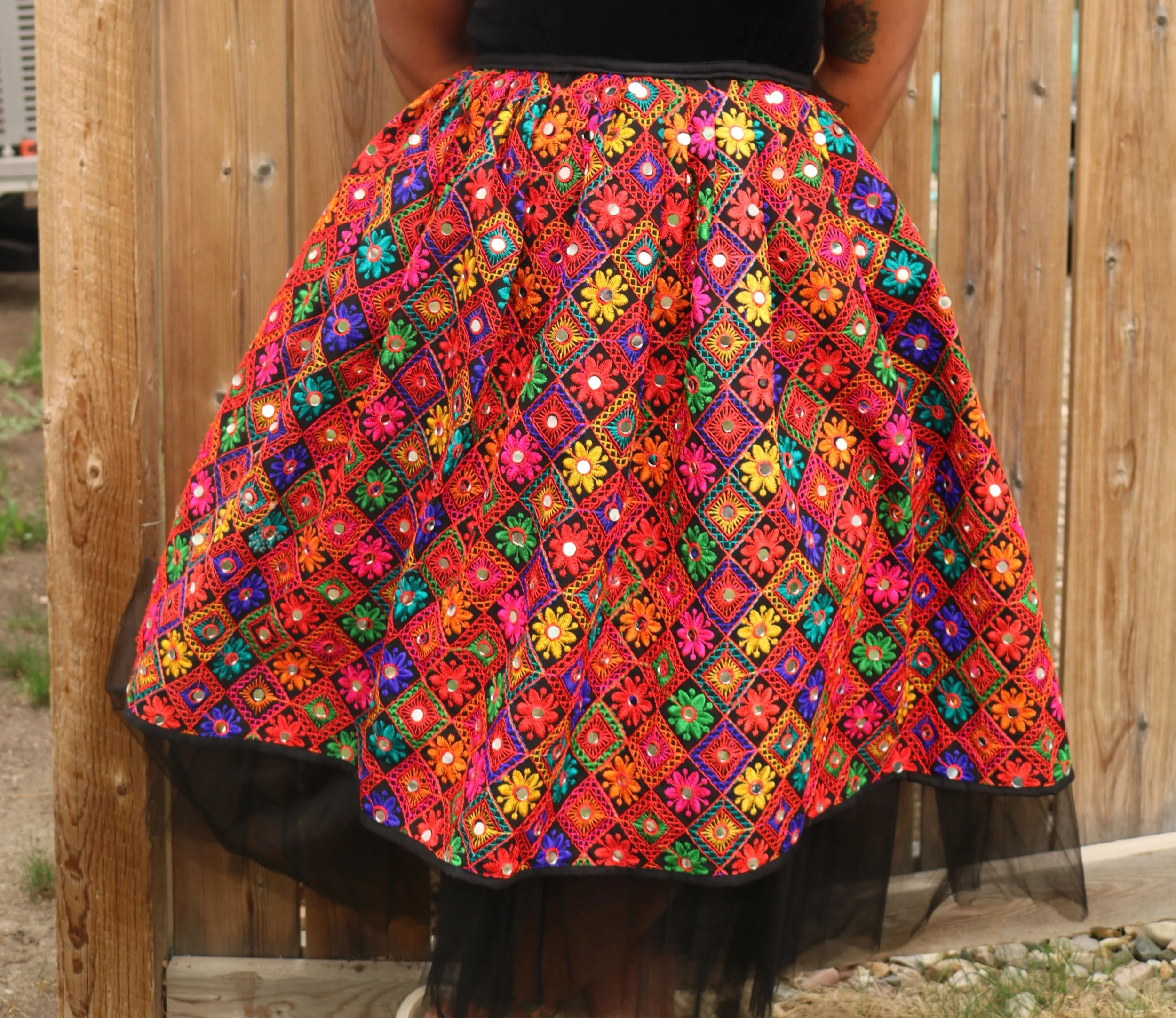 The Mirror Muse Below Knee Skirt