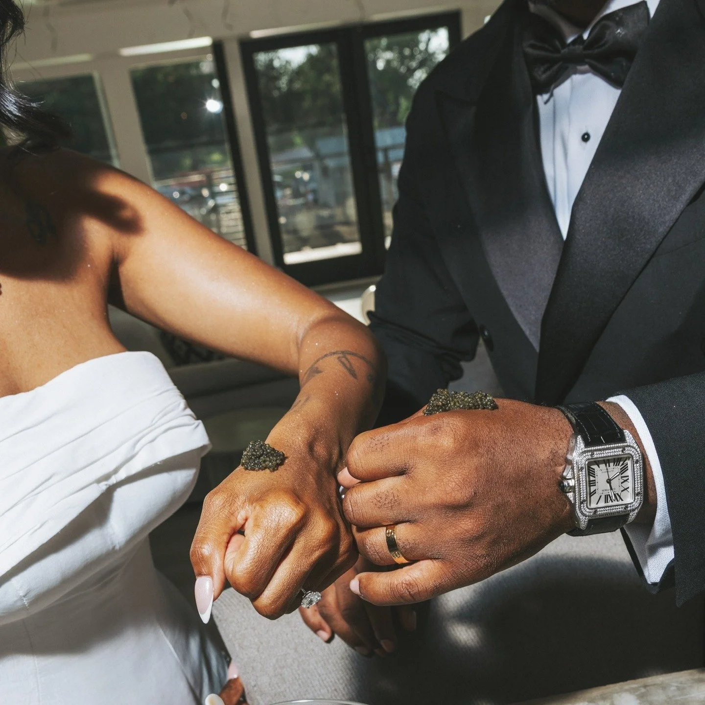 Caviar Bumps and I Do's 
The Barrow’s.
#blissfulbarrow
.
.
.
.
Hair: @cuttheory101_hs
Makeup: @beautyblvdbr
Headpiece: @aiandeva
Dress: @vlorakaltrina
Shoes: @jimmychoo
Event Coordination, Logo Design + Stationery: @the.experience.eg
Event Des