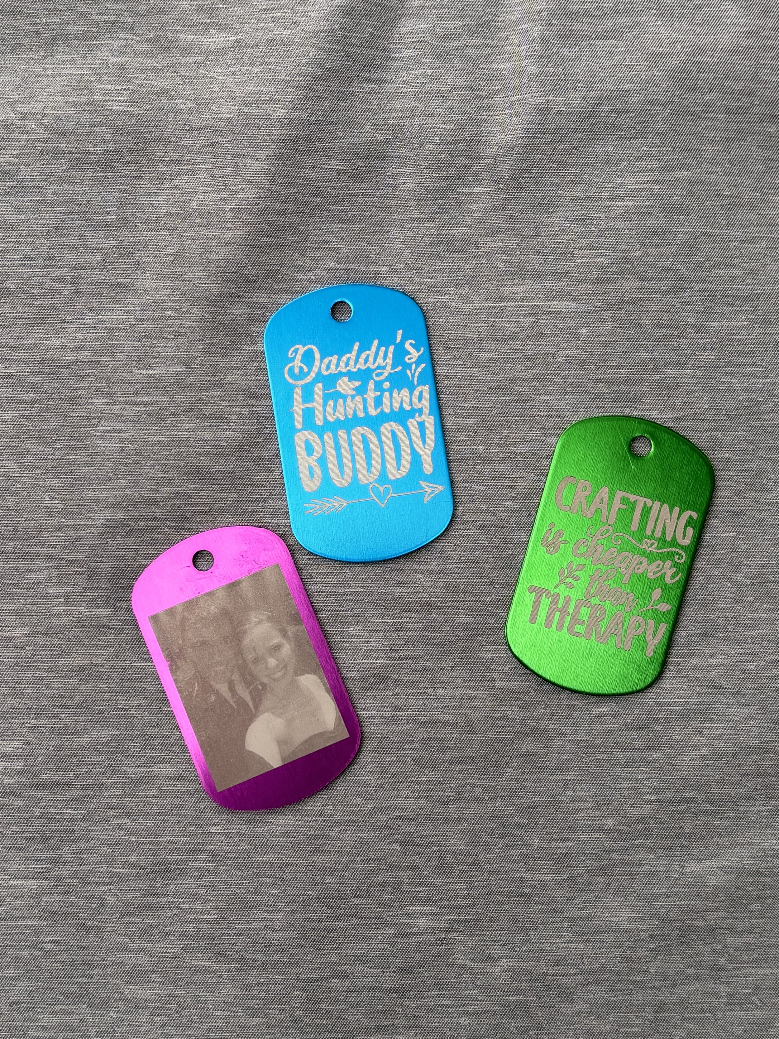 Colorful Dog Tags