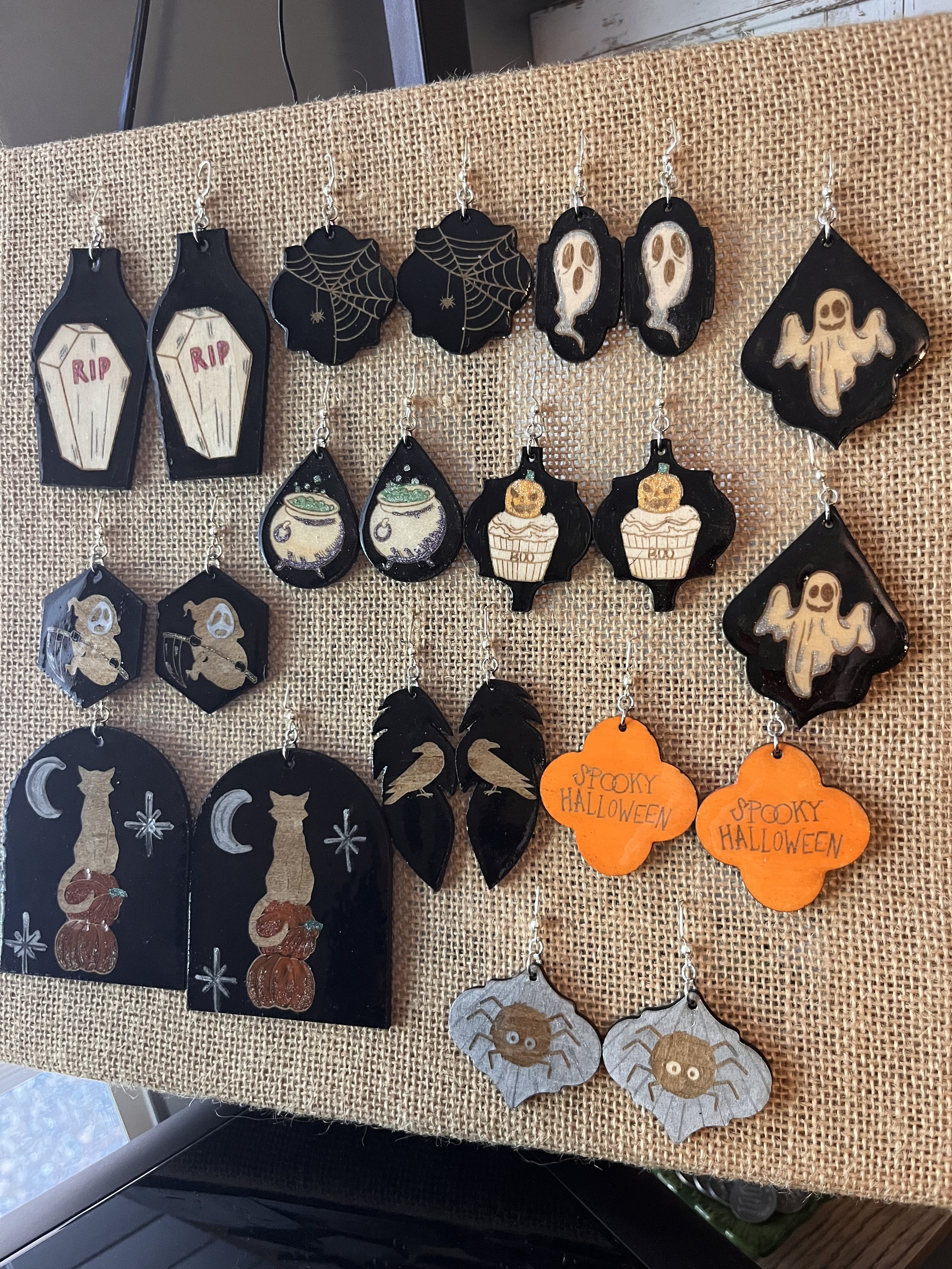 Halloween Earrings- Color