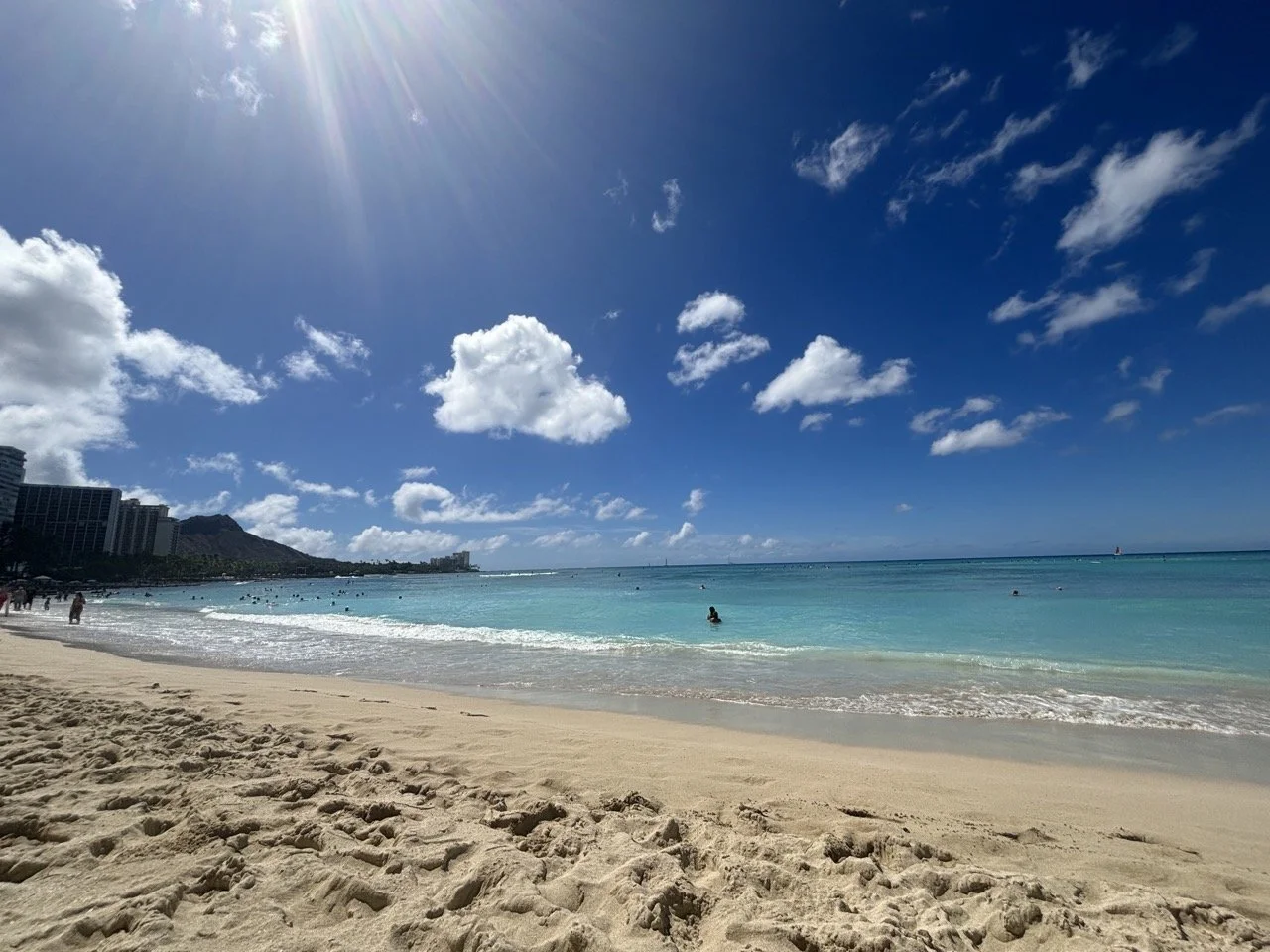 Waikiki Beach Oahu Hawaii Perfect Day Sand Ocean.jpeg
