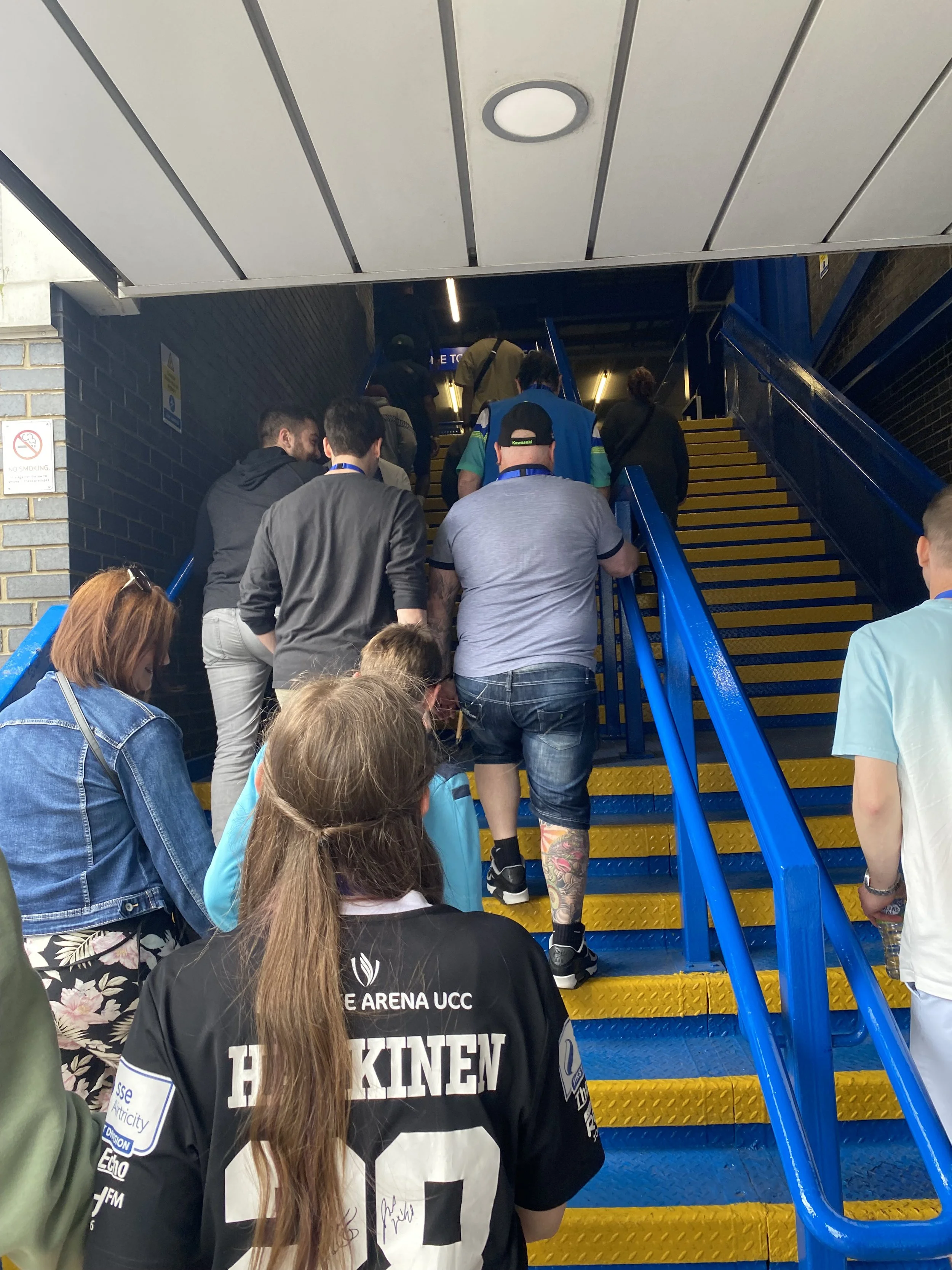 England London Chelsea Stadium Tour Stairs.jpeg