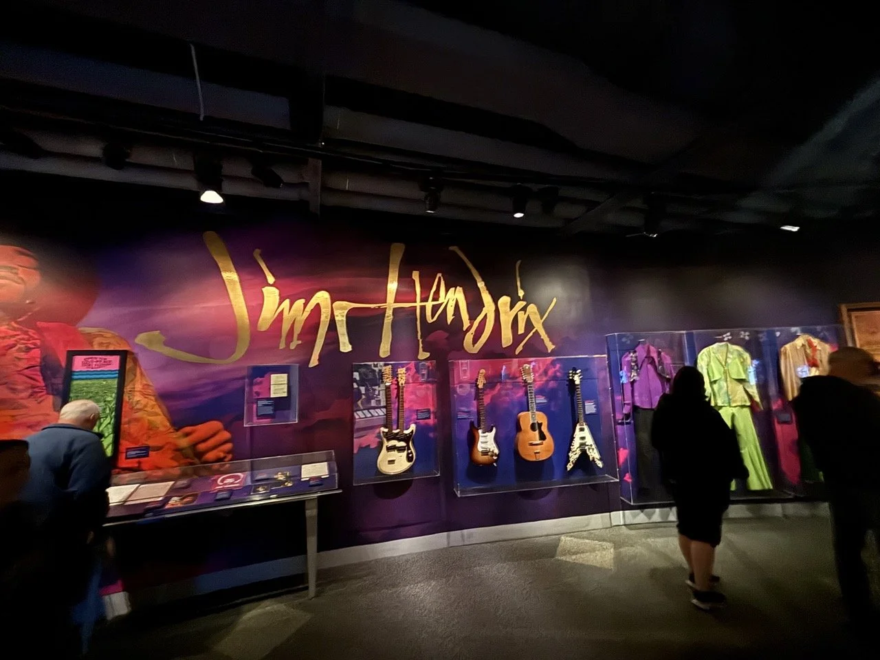 Cleveland Ohio Rock n Roll Hall of Fame Jim Hendrix Display