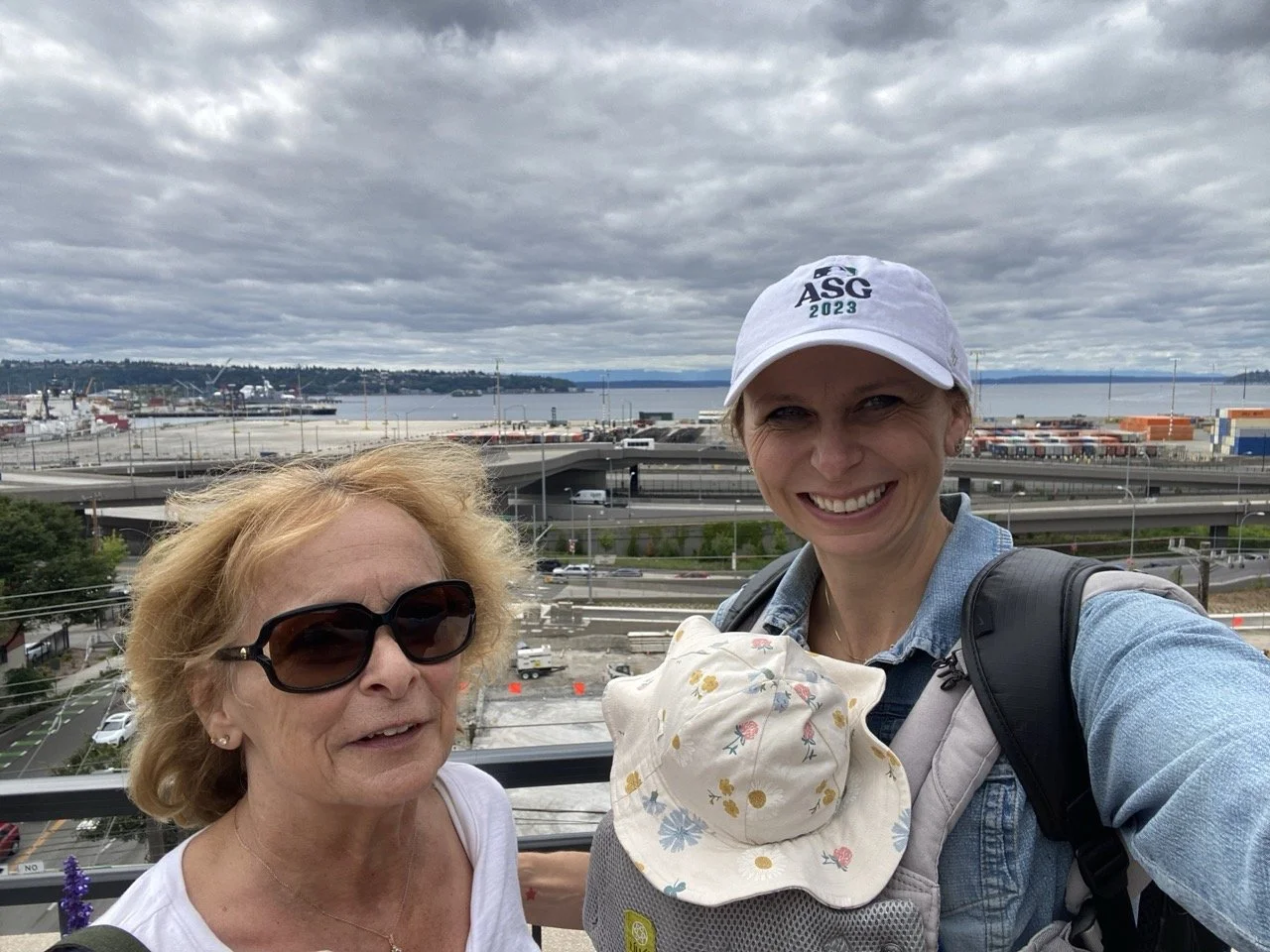 Seattle Washington View with baby