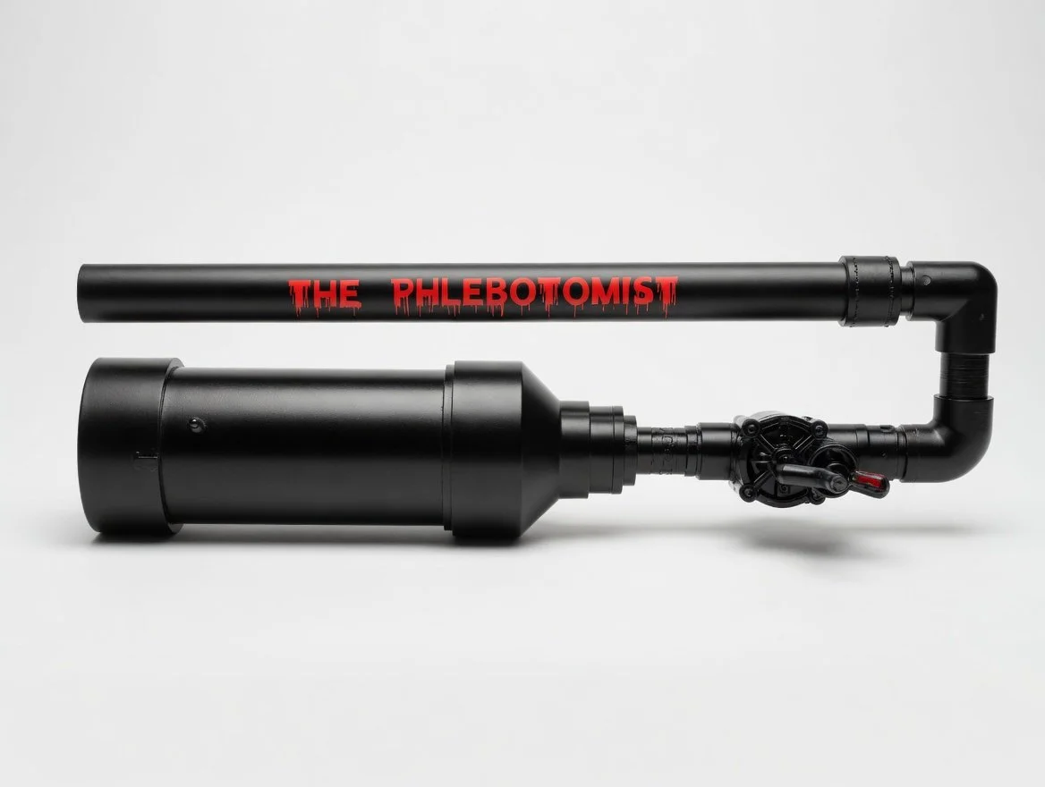Pro Blood Cannon SFX - Pneumatic Fake Blood Sprayer for Film, Theatre & Halloween Effects