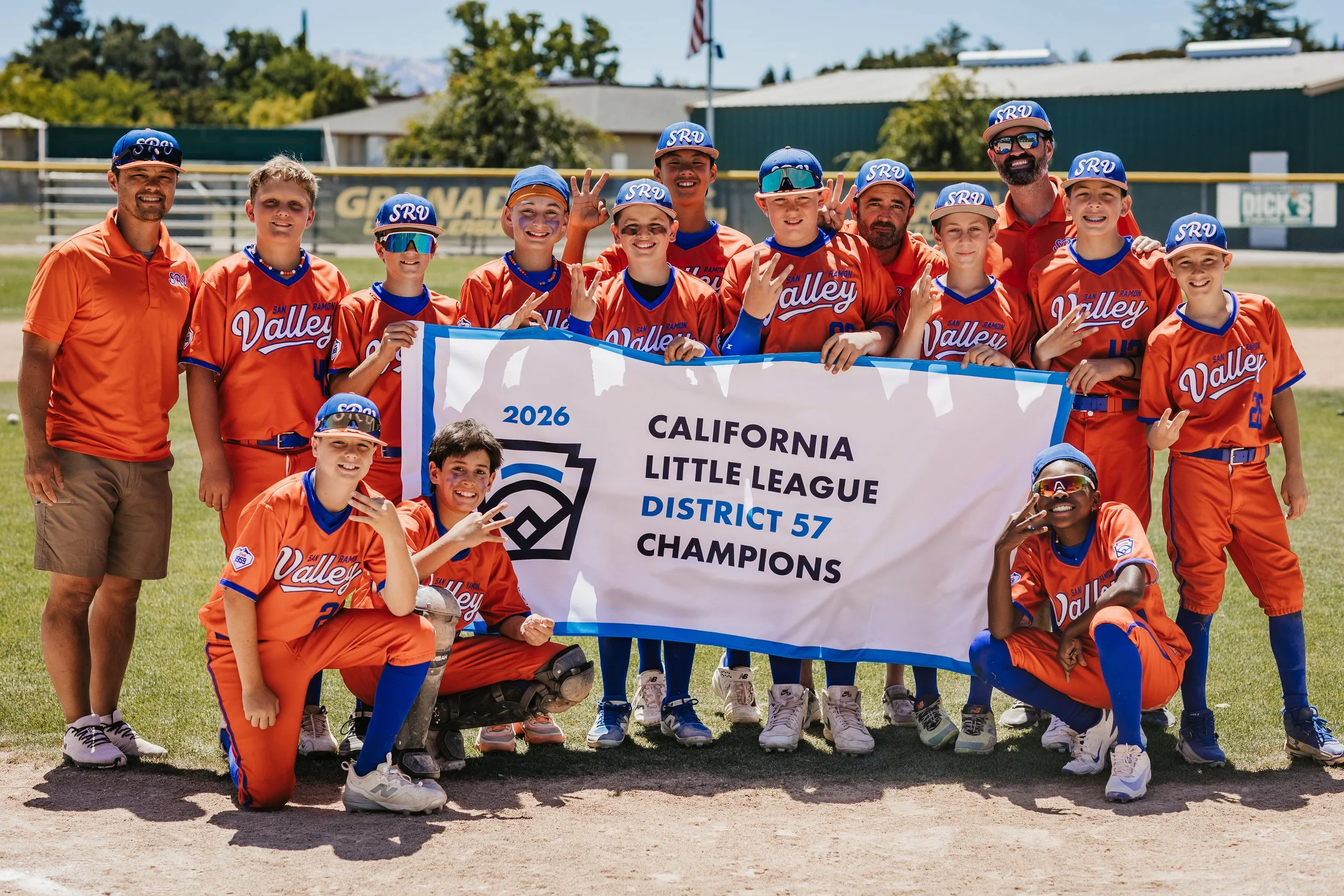 SRVLL 12 Year-Old All-Stars Three-Peat as District Champions
